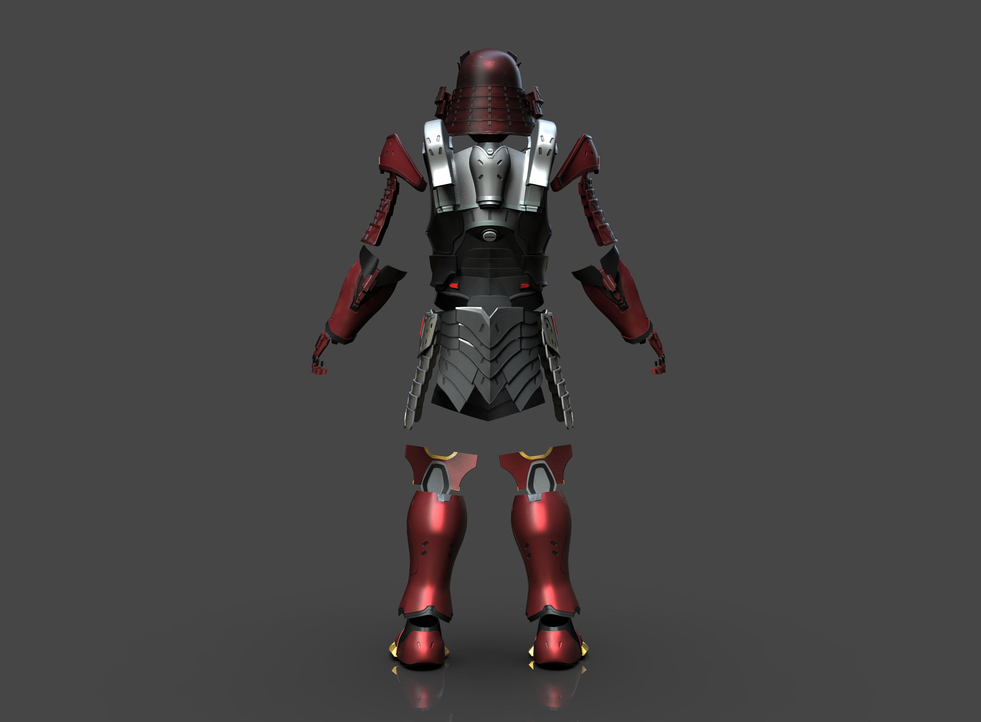 Halo Samurai Armor 3d model