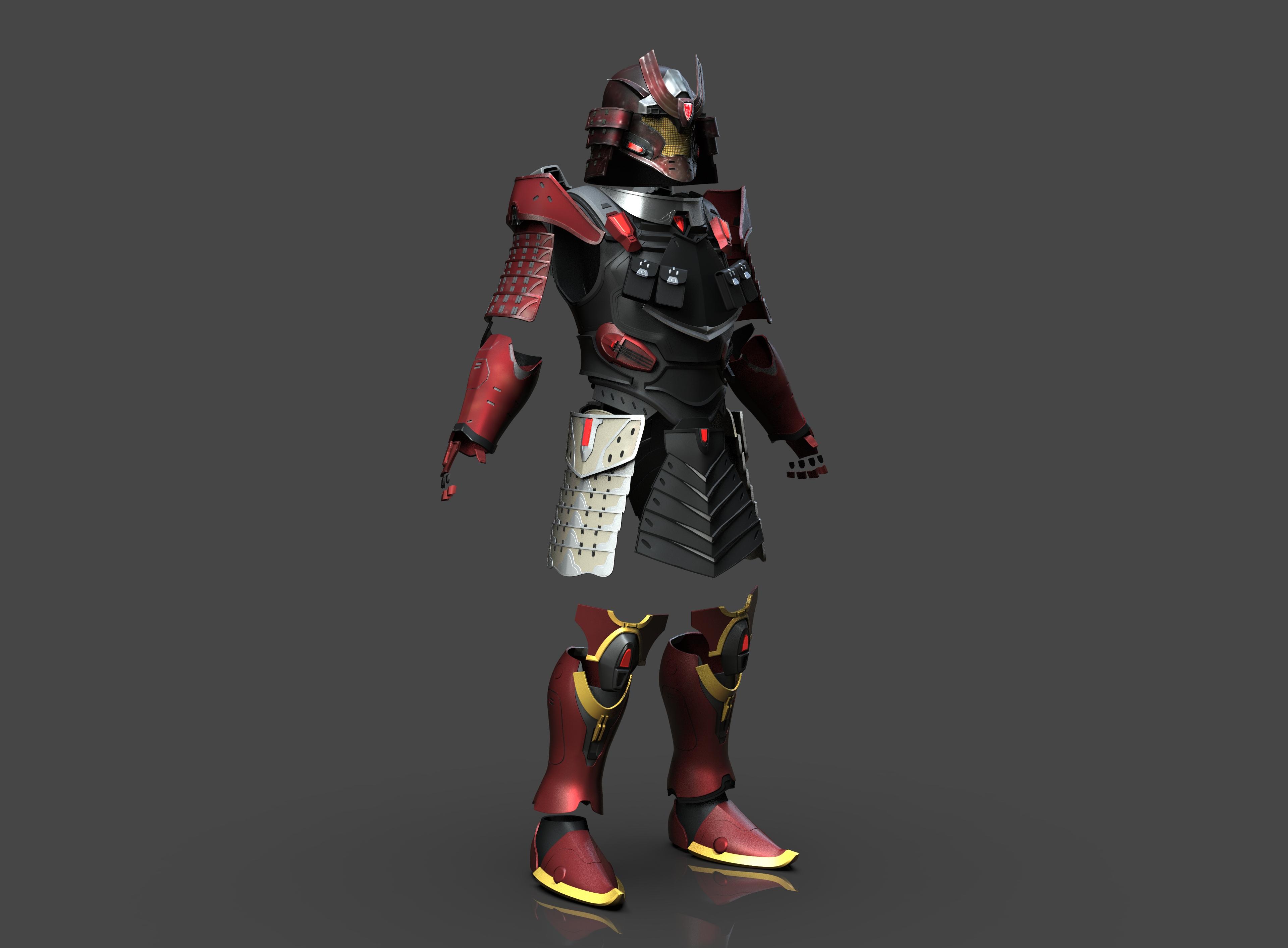 Halo Samurai Armor 3d model