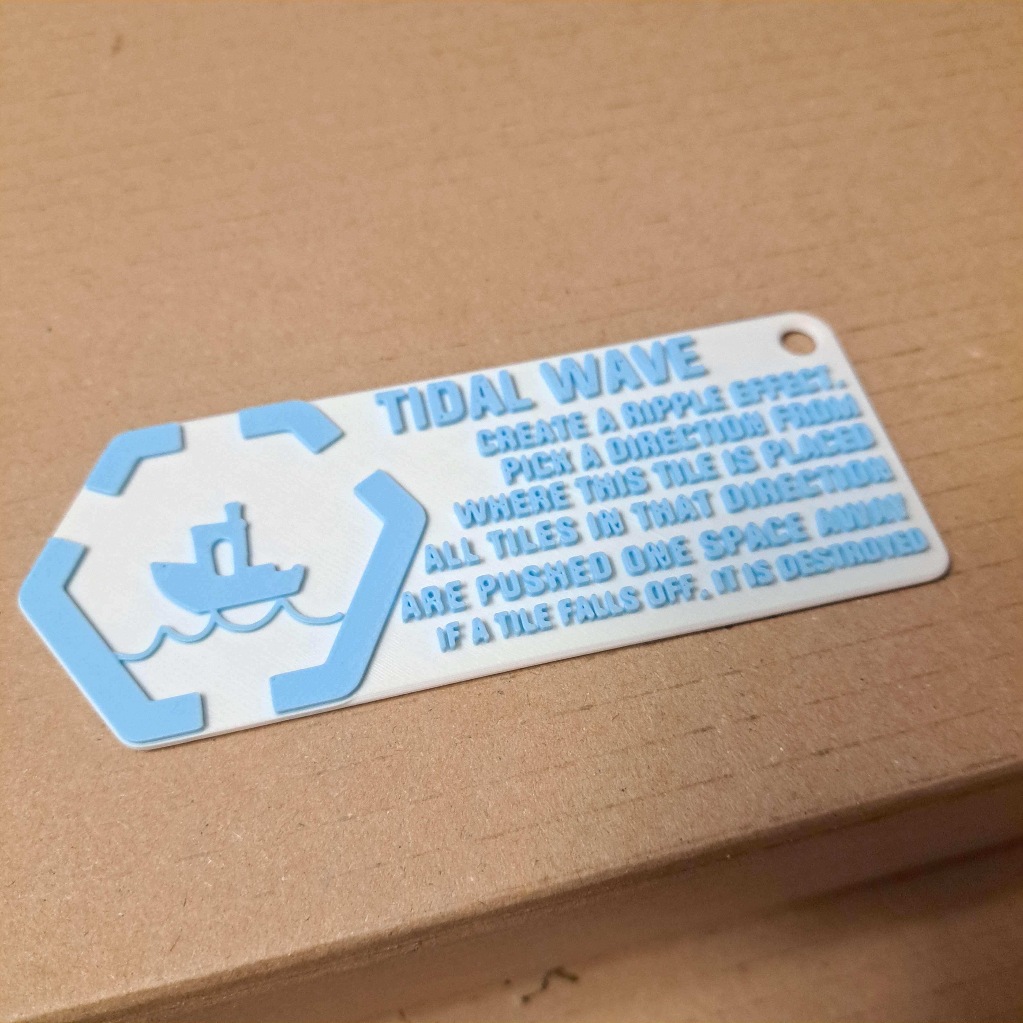 Hextraction Tile: Benchy / Tidal Wave  3d model