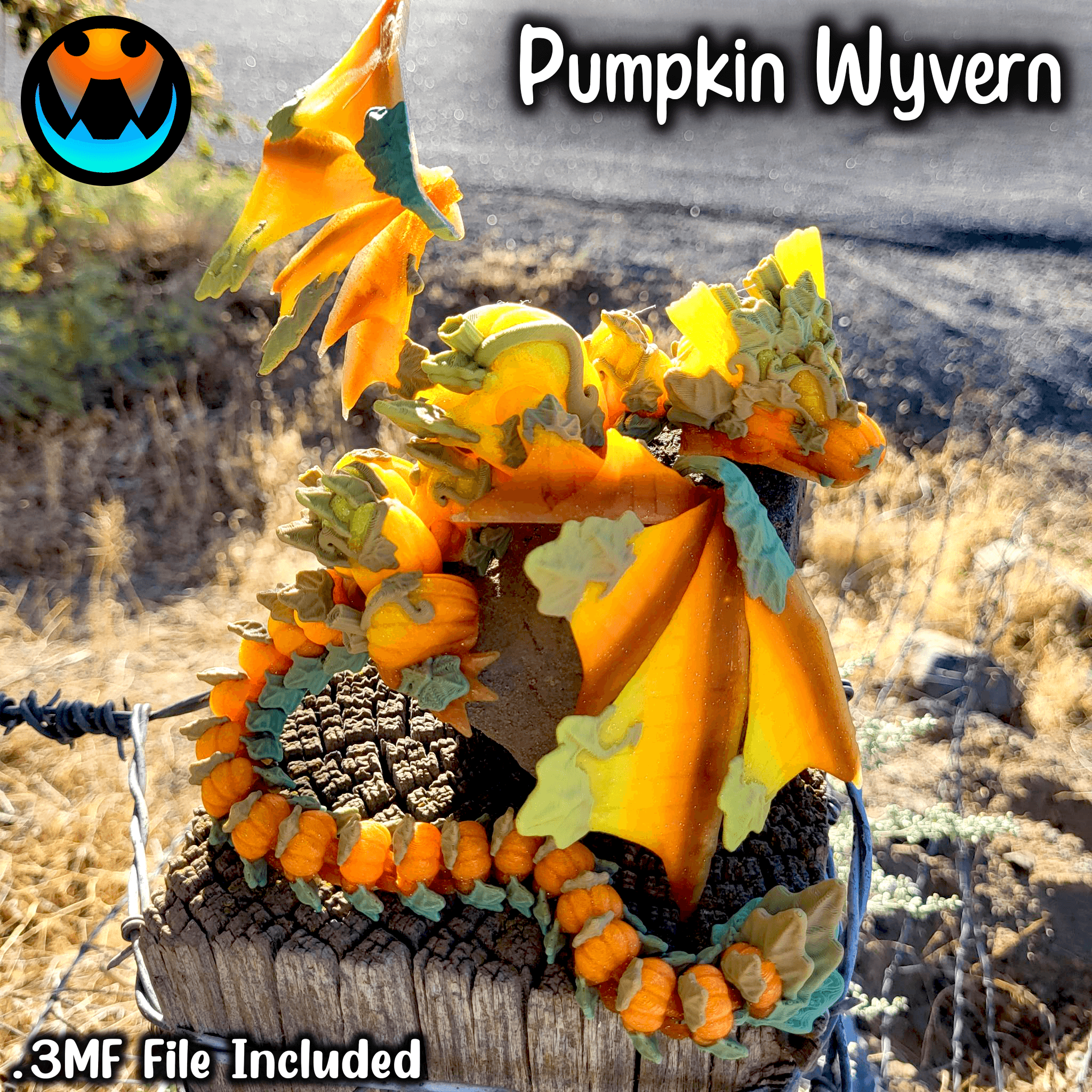 Pumpkin Wyvern 3d model