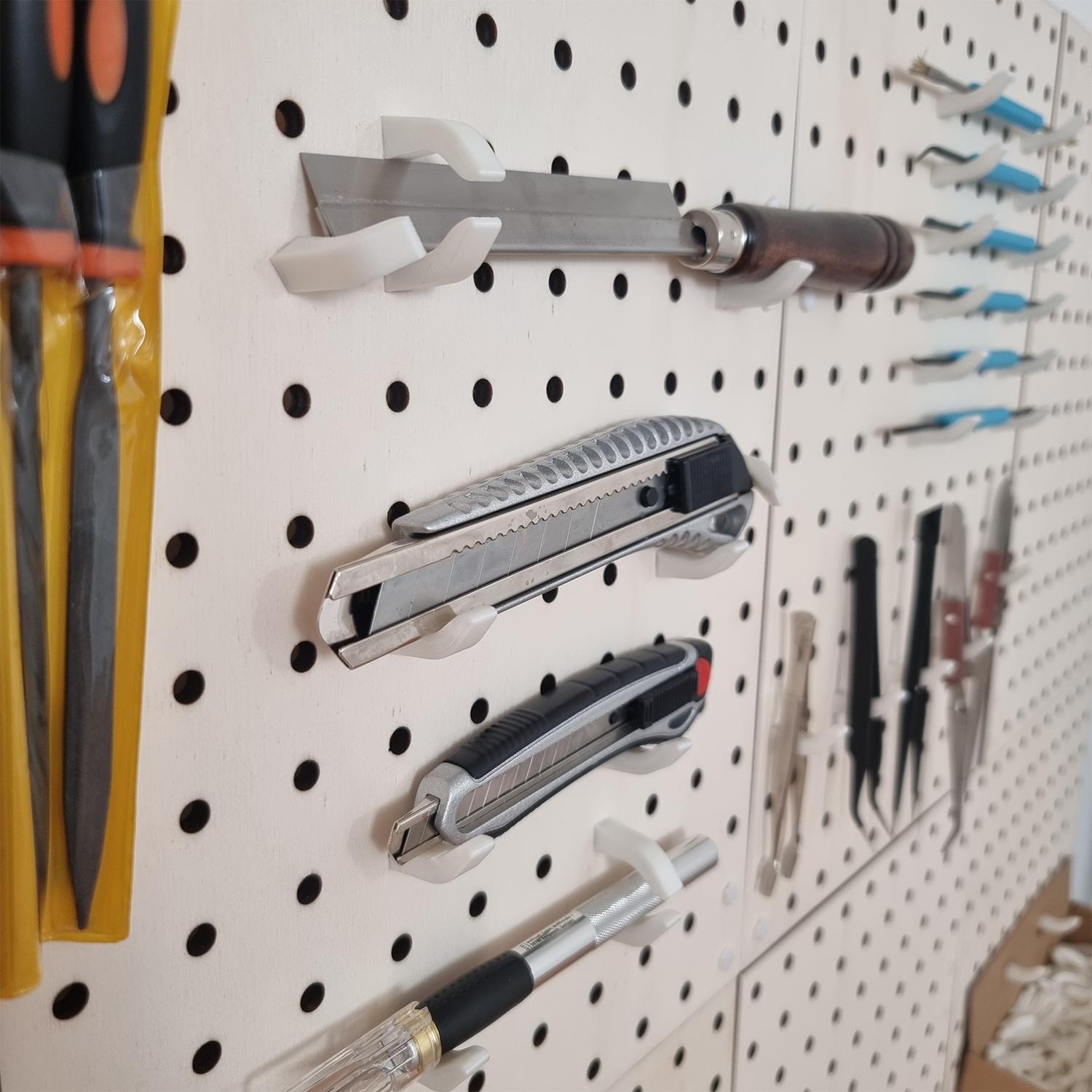 Omnidirectional Hook for 6mm Pegboards 3d model