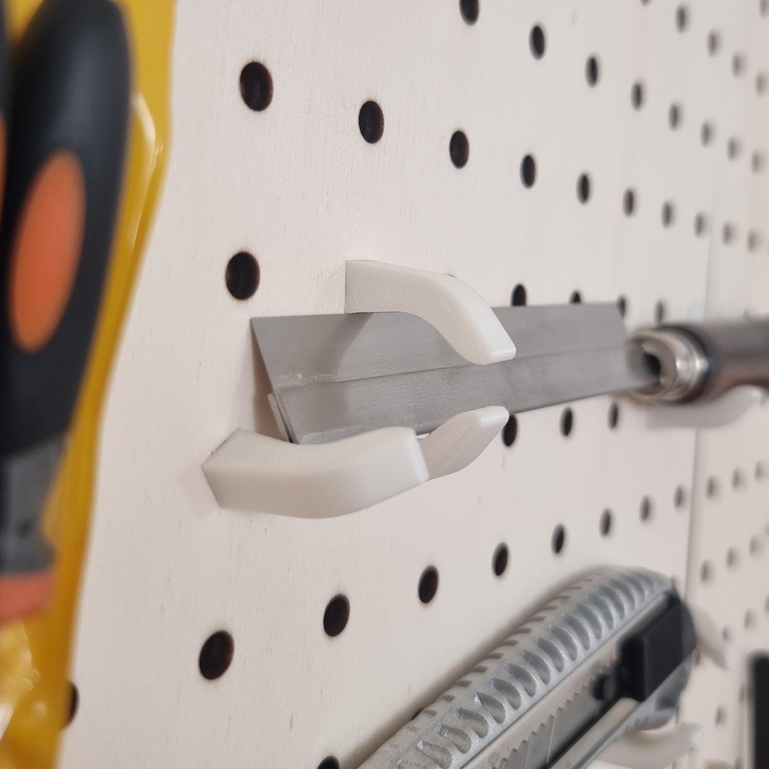 Omnidirectional Hook for 6mm Pegboards 3d model