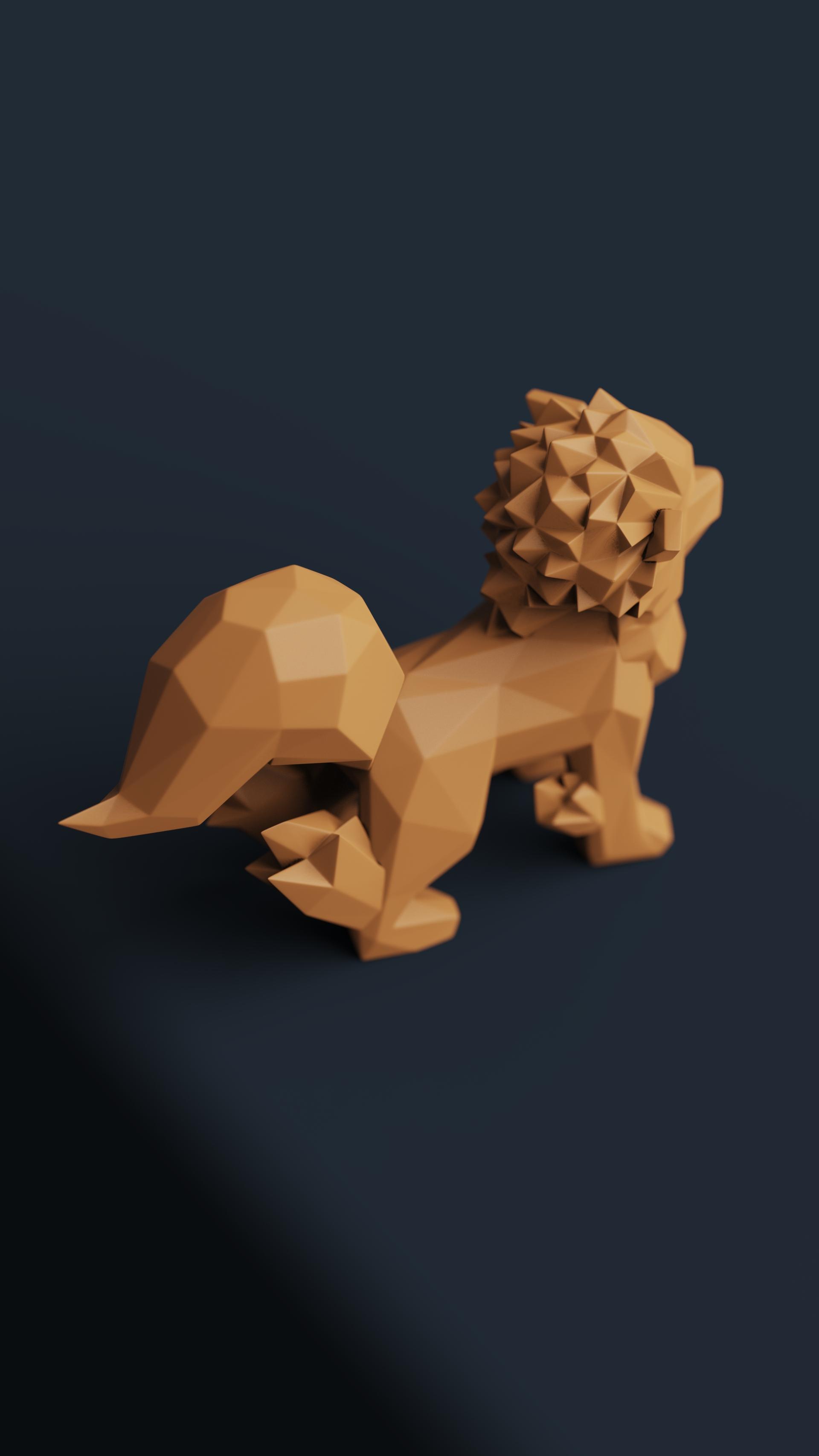 Low-poly Arcanine - Hi-Fi Edition 3d model