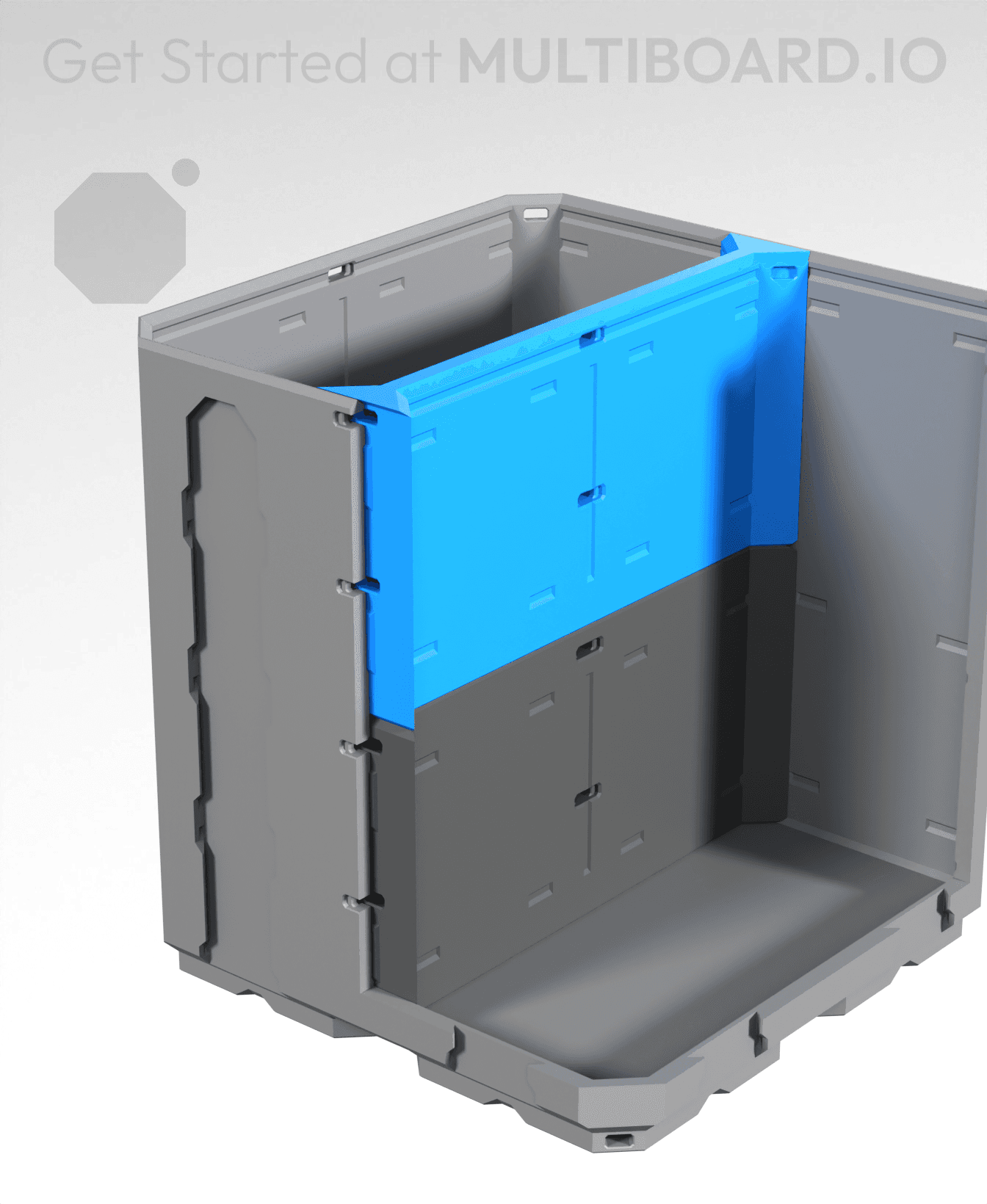 2x1H - Full Top Multibin Divider 3d model