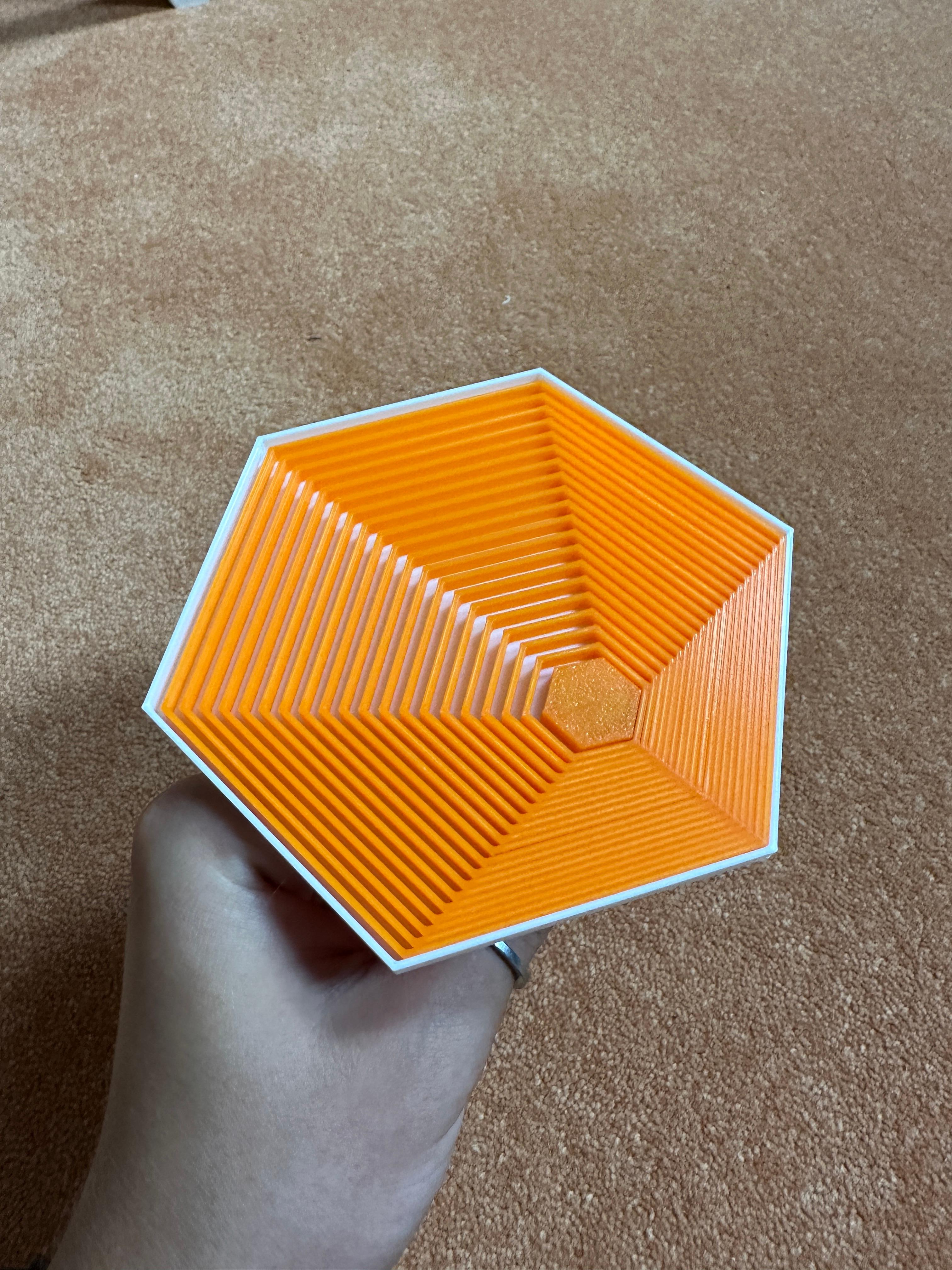 Hexagon Magnetic Fidget Toy 3d model