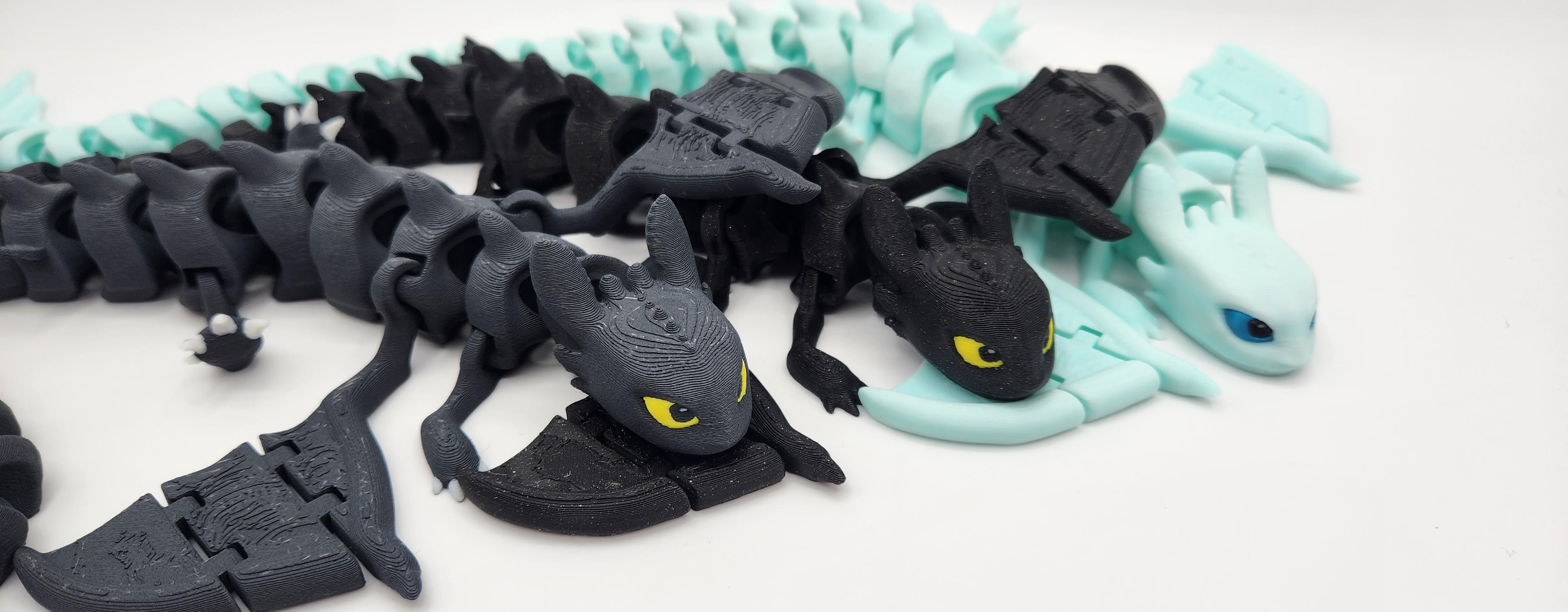 FLEXI TOOTHLESS & LIGHT FURY 3d model