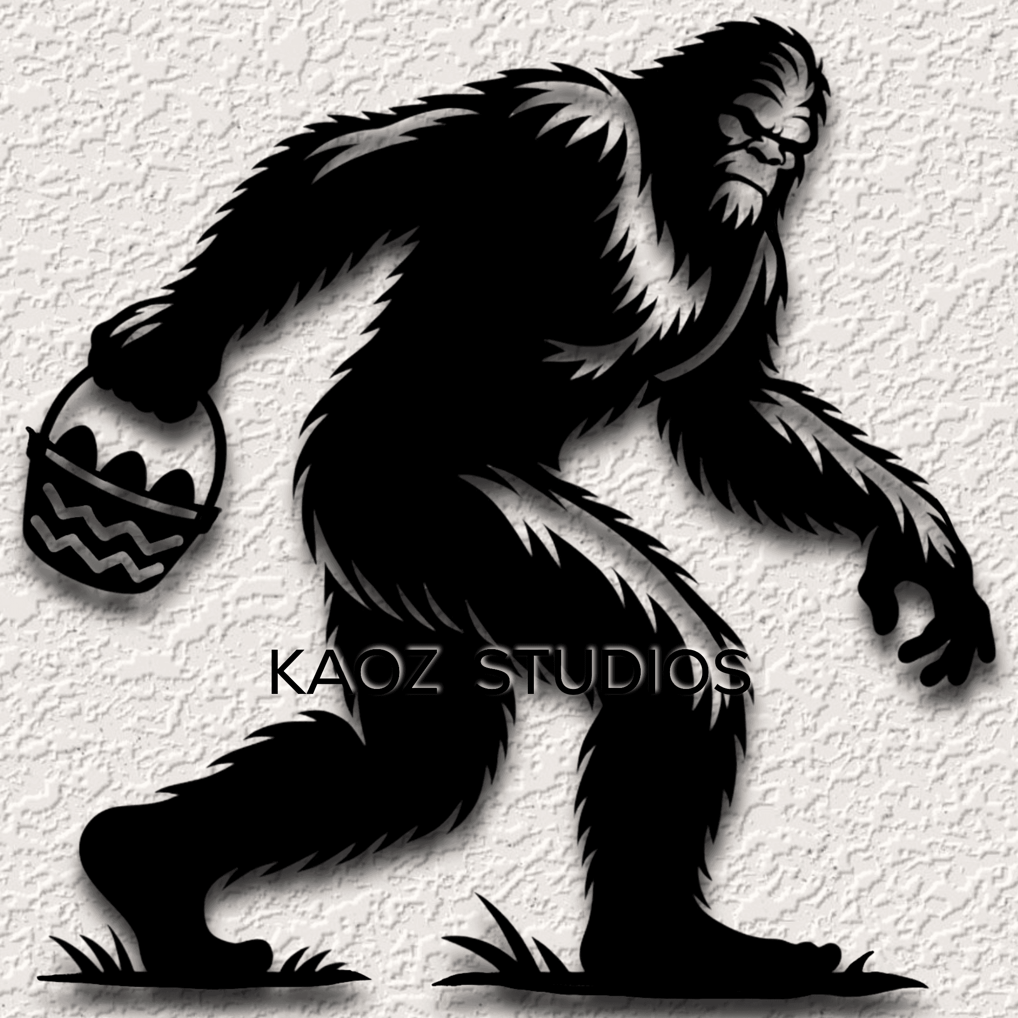 big foot wall art sasquatch wall decor funny easter decoration 3d model