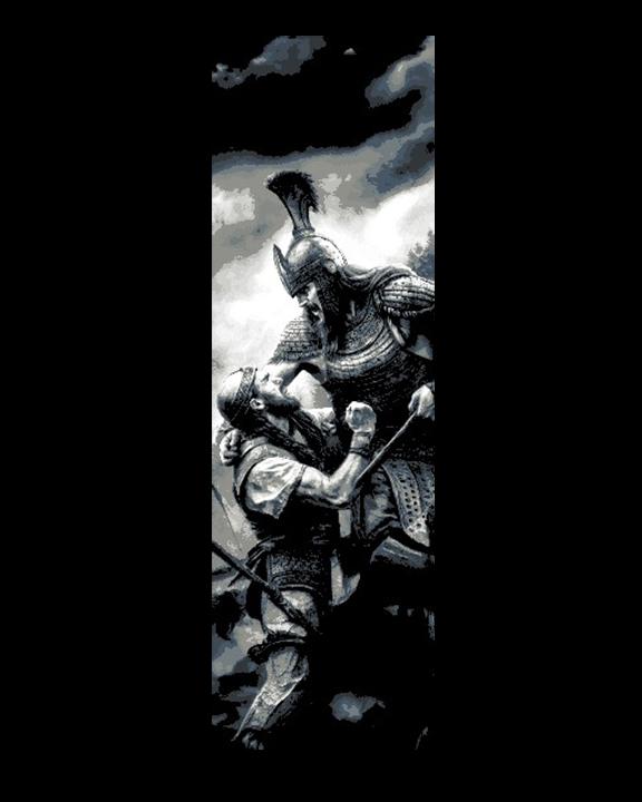 The unfair battle - The Goliath vs man - Set of 3 bookmarks 3d model