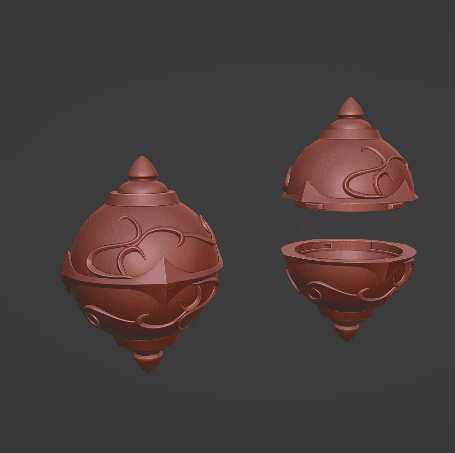 Pay Sphere Container 3d model