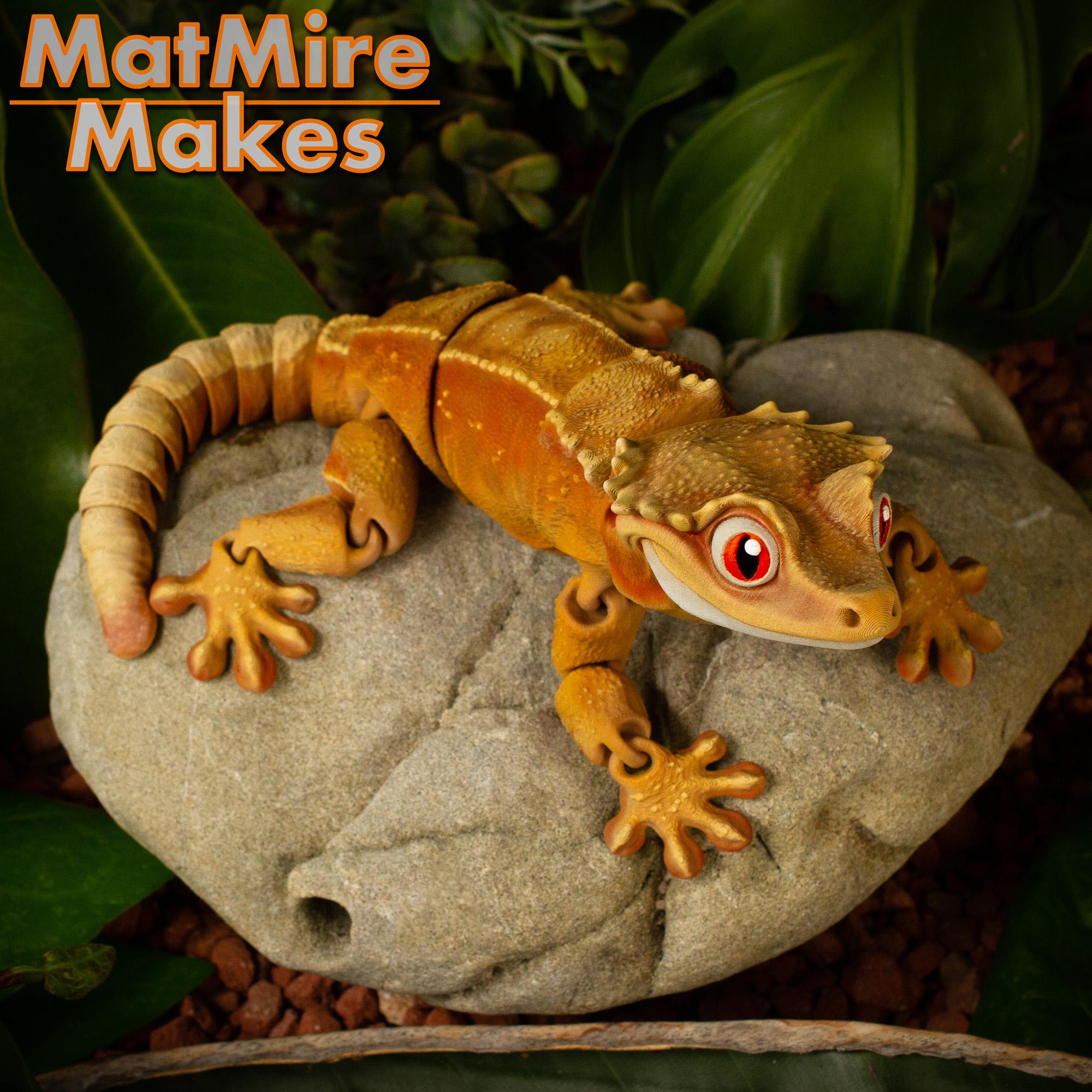 Crested Gecko - Articulated Figure 3d model