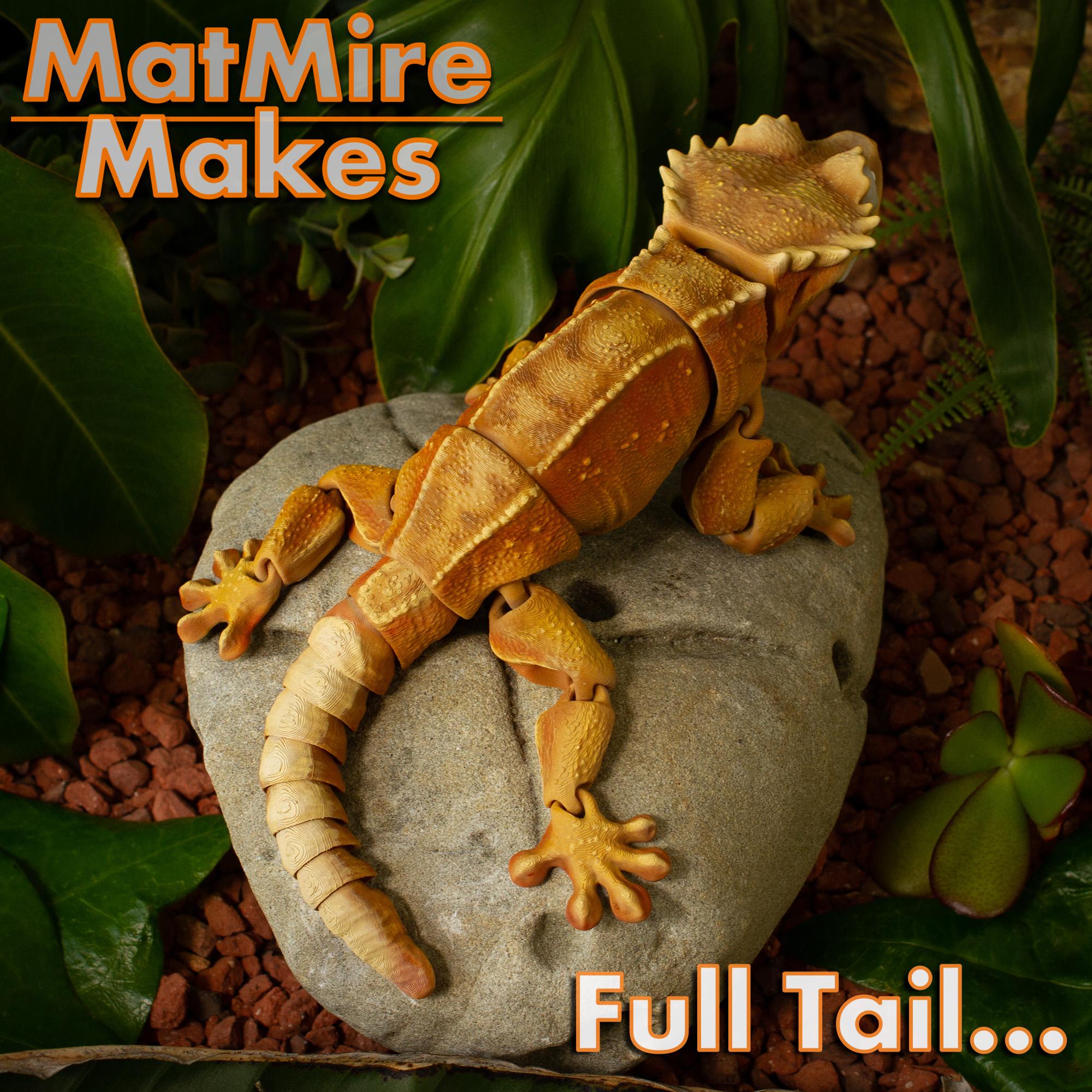 Crested Gecko - Articulated Figure 3d model