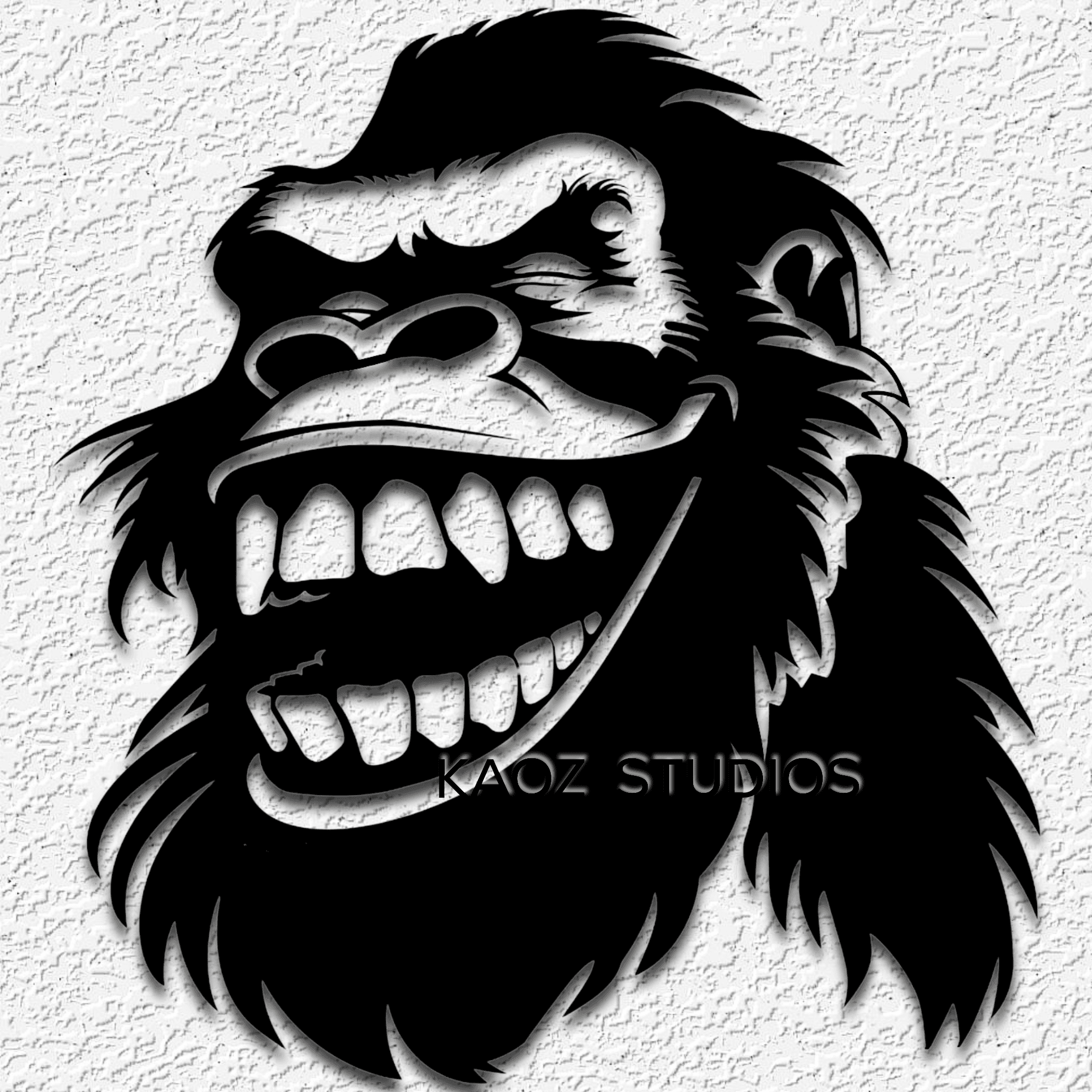 bigfoot wall art sasquatch wall decor yeti decoration 3d model