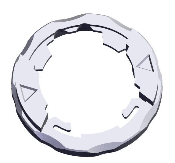 BEYBLADE X | 0-60 RATCHET | CUSTOM SERIES 3d model