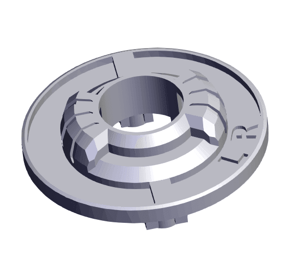 BEYBLADE X | 0-60 RATCHET | CUSTOM SERIES 3d model