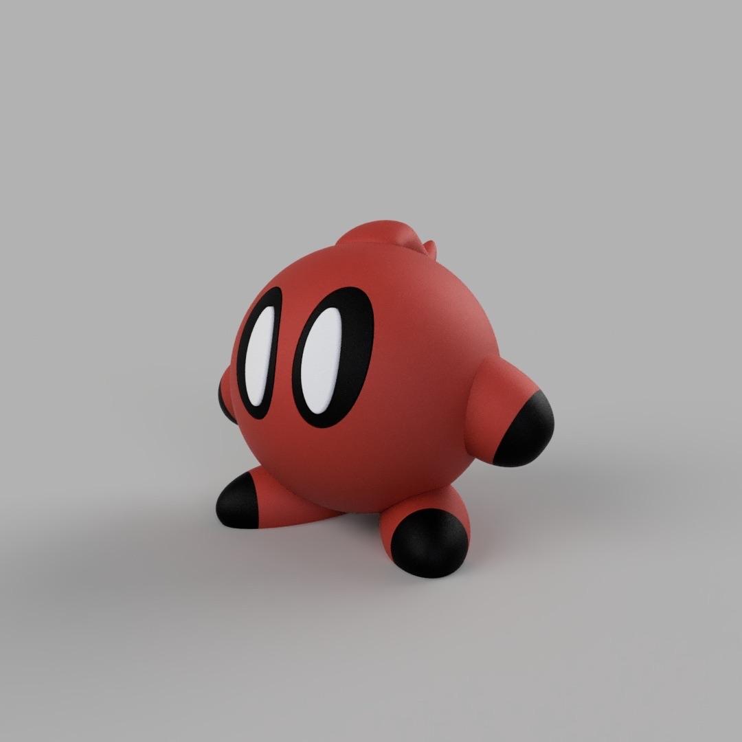 Deadpool kirby - Multipart 3d model