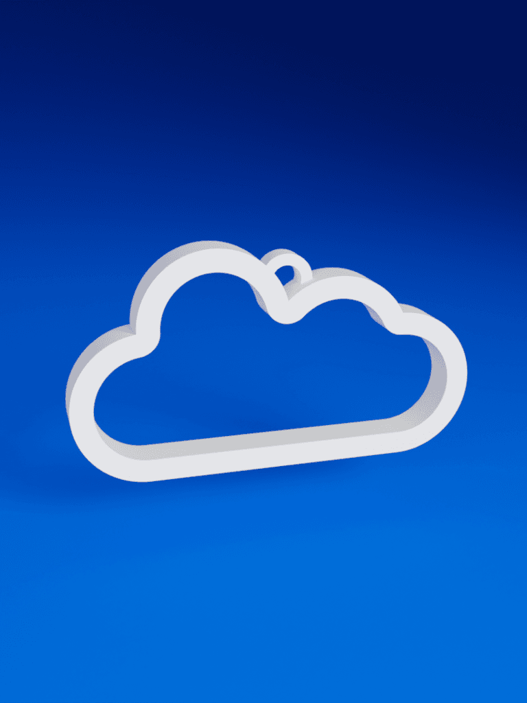 Cloud Earring 3d model