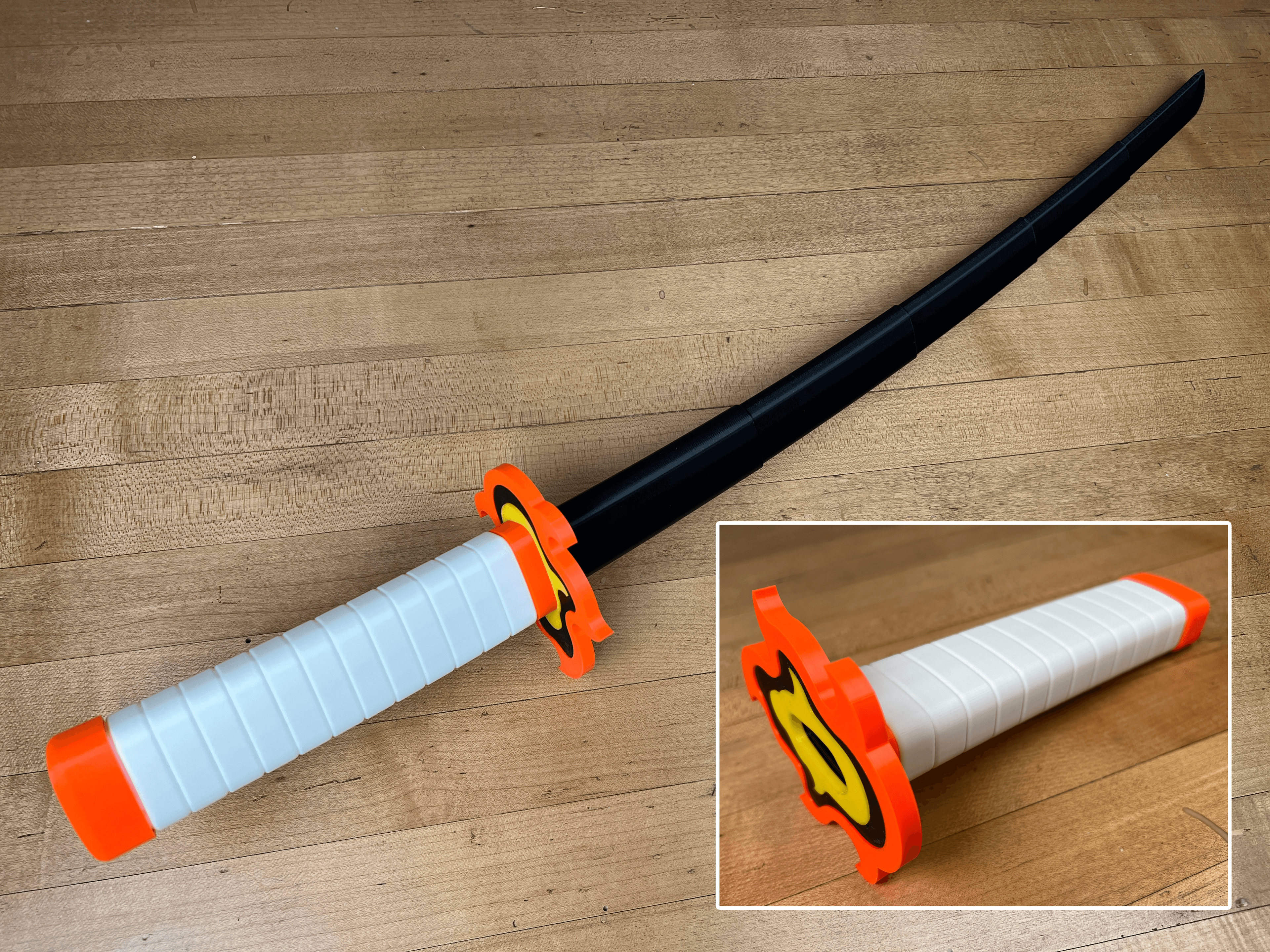 Rengoku’s Collapsing Katana Multi-Part 3d model