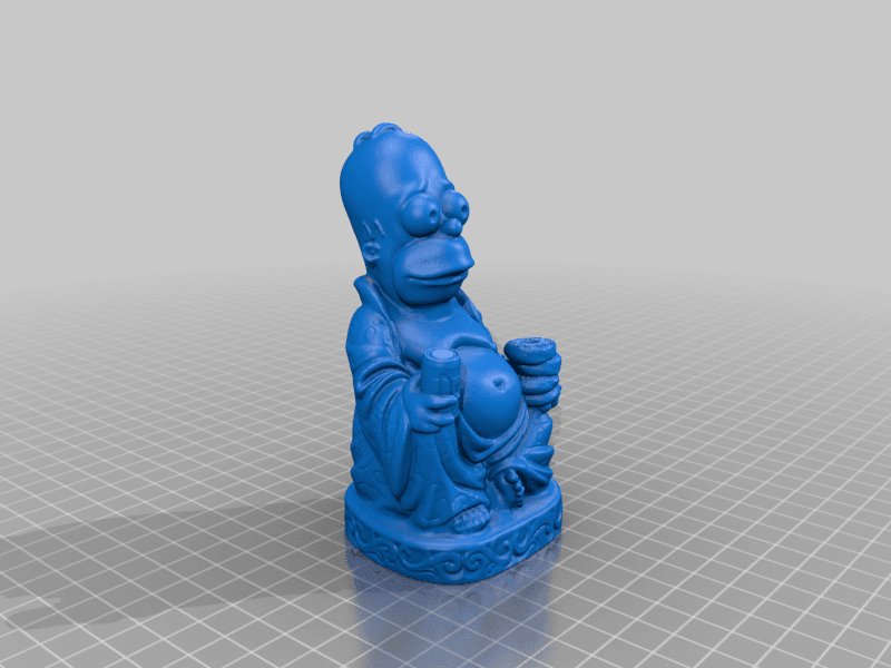 Homer Simpson | The Original Pop-Culture Buddha 3d model