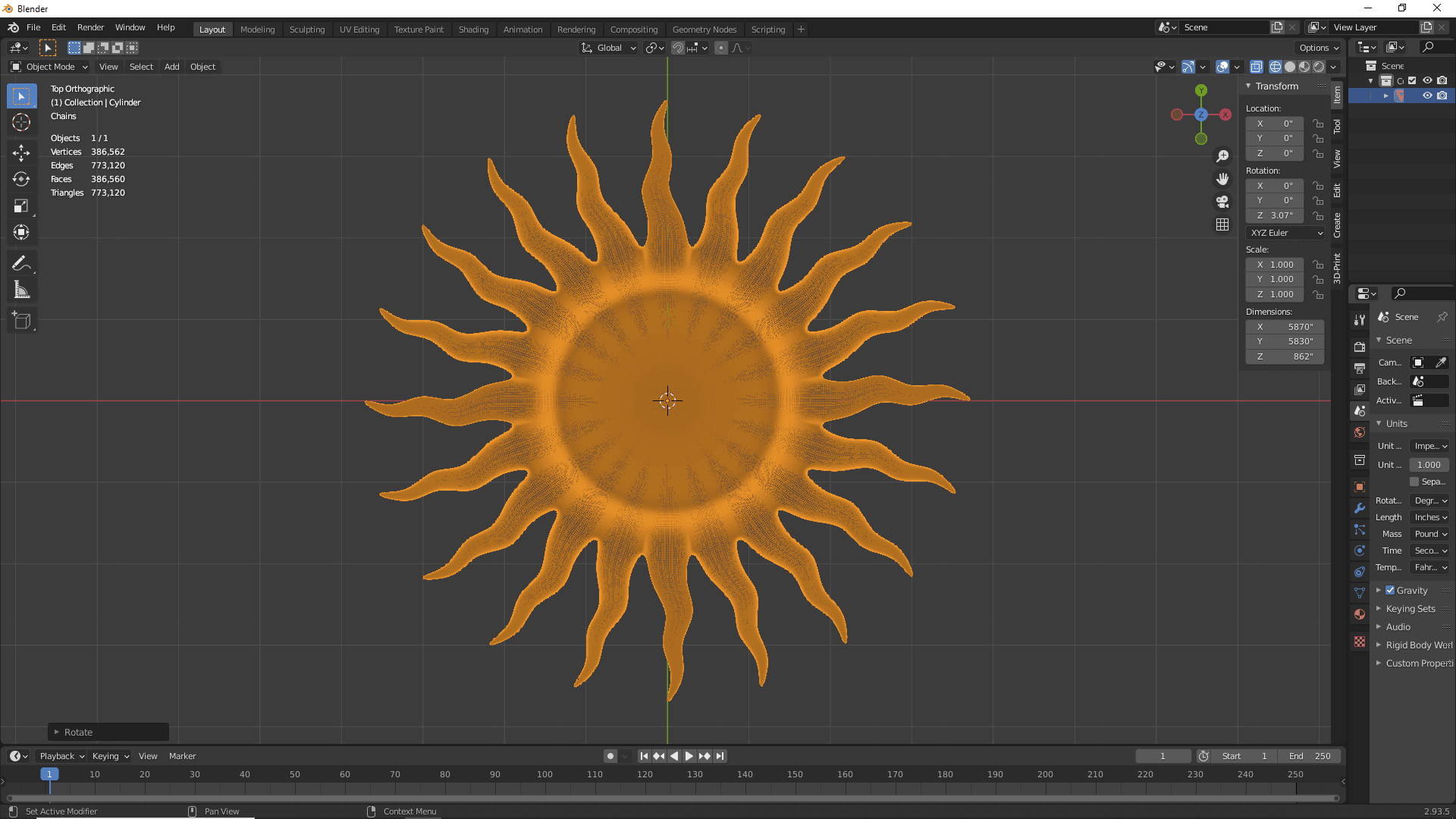 Sun Ashtray 3d model