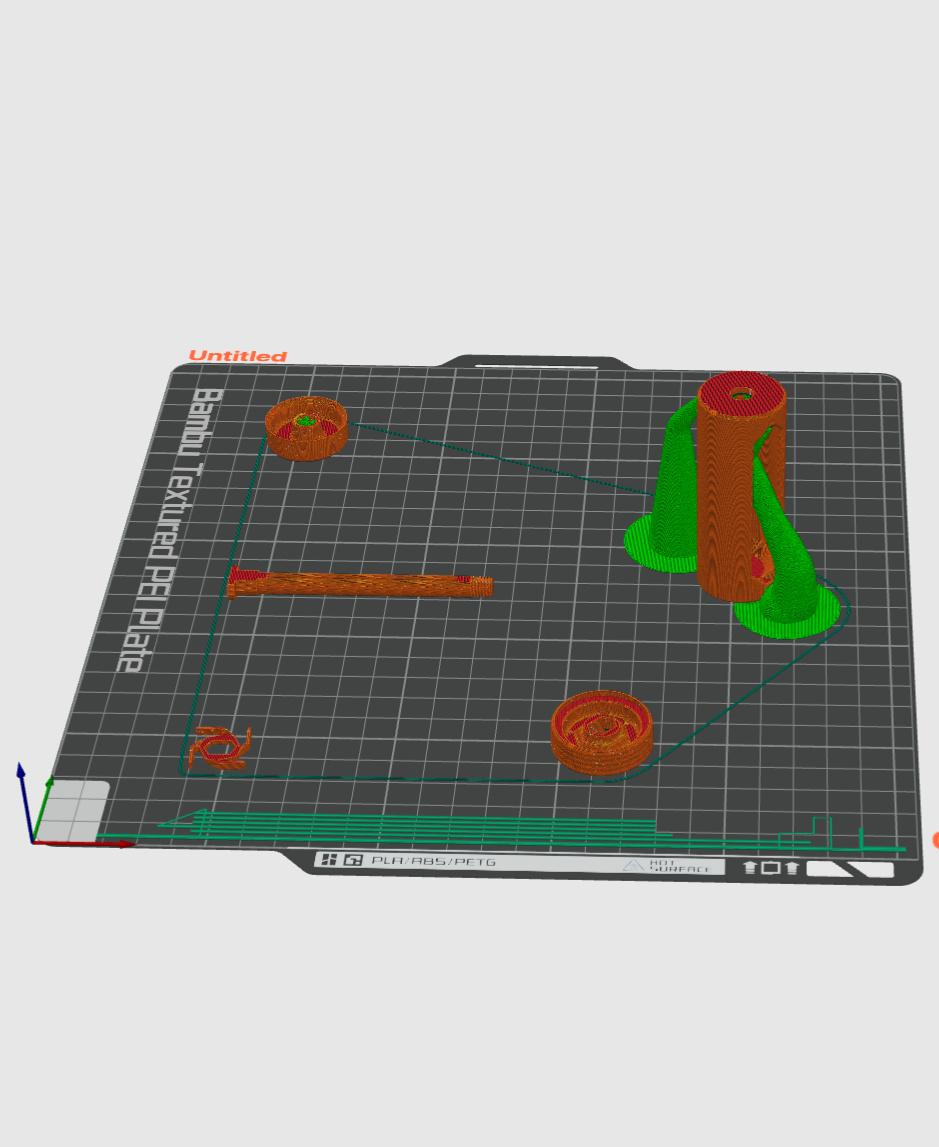 Toothpaste Squeezer - Plain - Build plate supplied by the included .3MF file. Make sure supports are enabled where you see them above. - 3d model