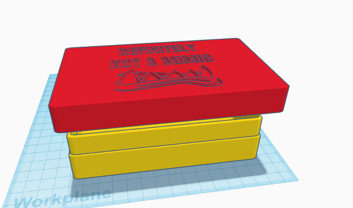 Basic Dice Tin With Lid, Print In Place, "Not a Mimic", 2 pieces 3d model