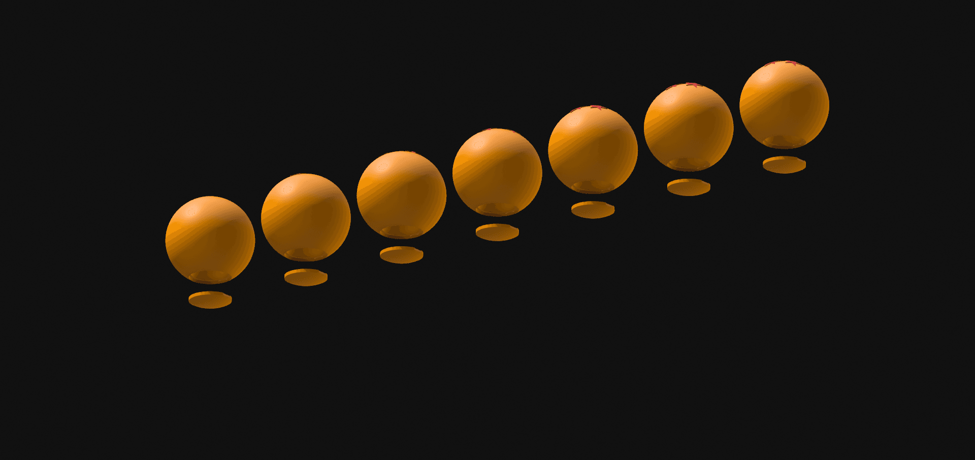 Dragon balls 3d model