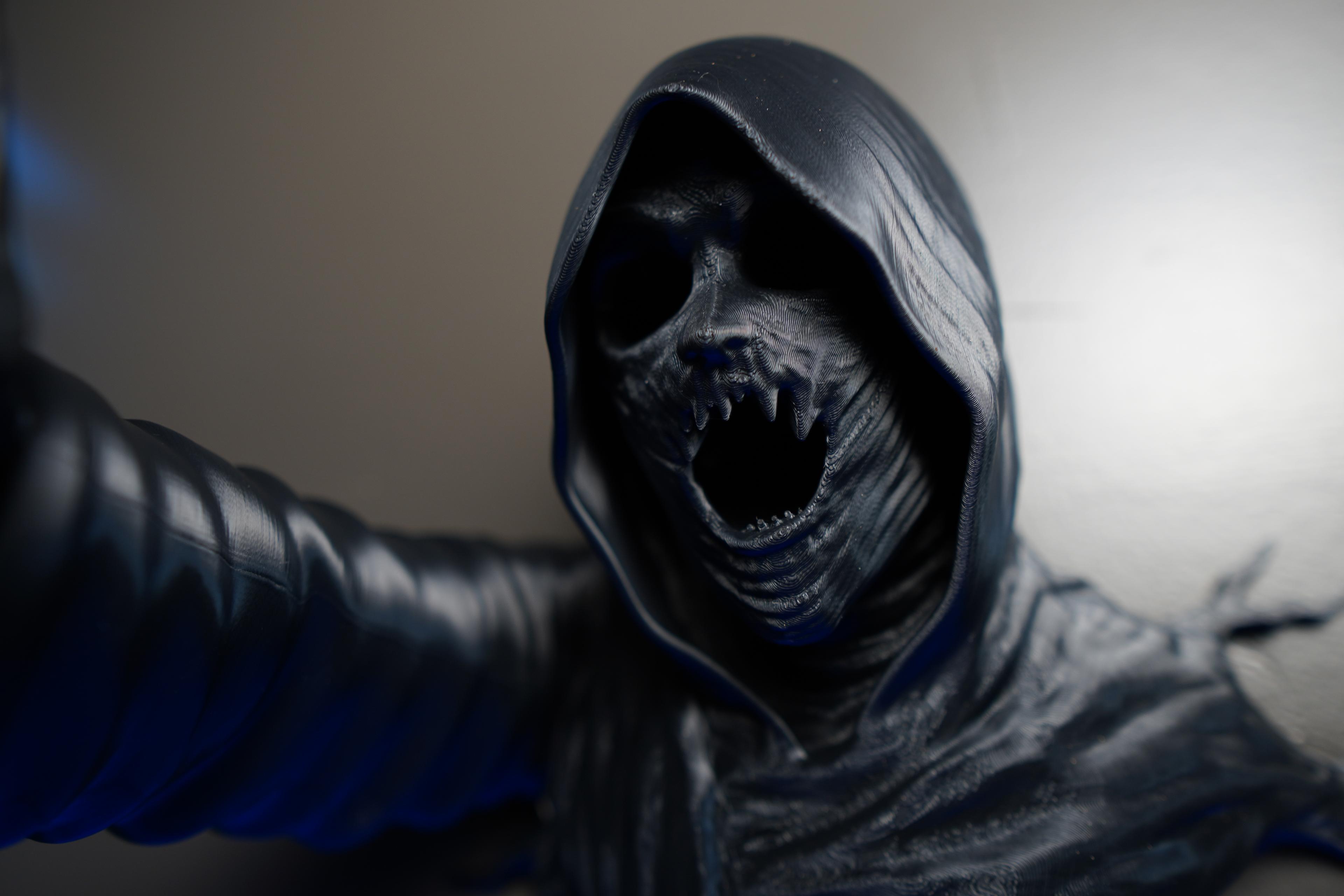 Void Reaper: Dementor Inspired Wall Art/Hanger (Support-Free) 3d model