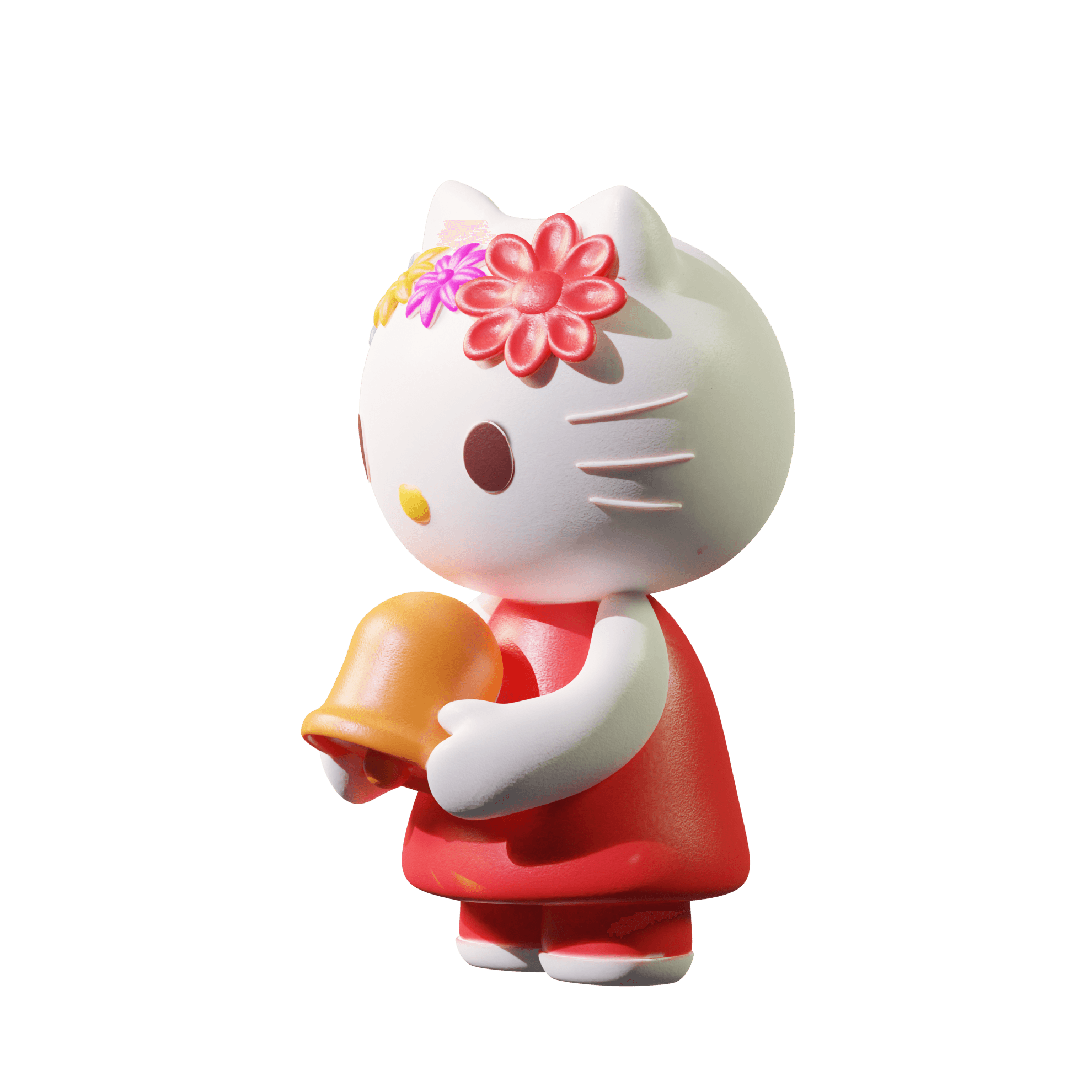 Hello Kitty Bell 3d model