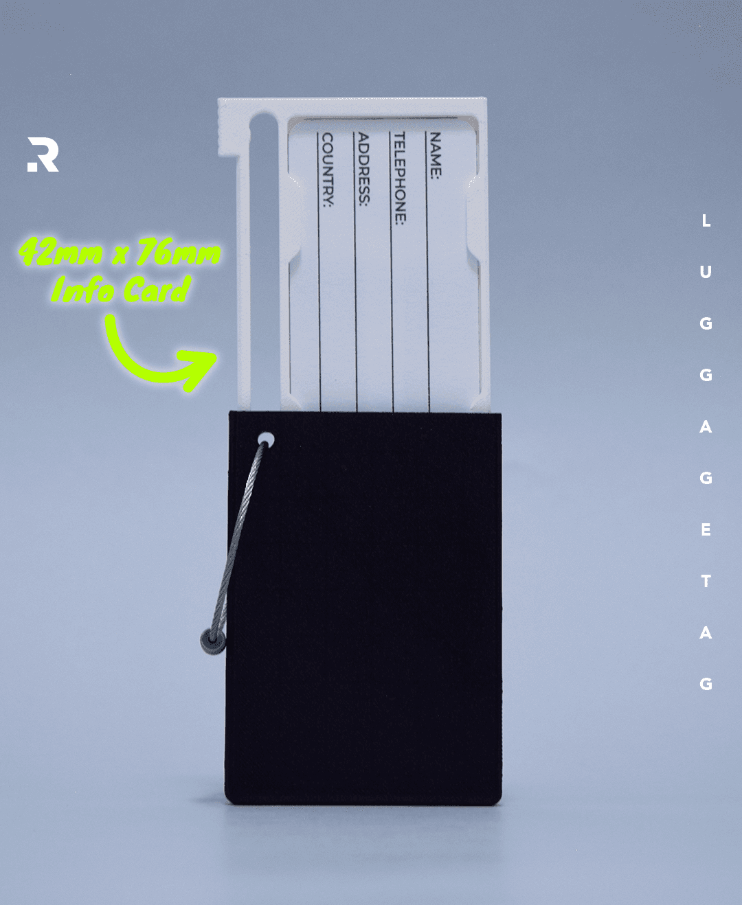 LuggageTag - Travel Info Card *by RNDM3D* 3d model