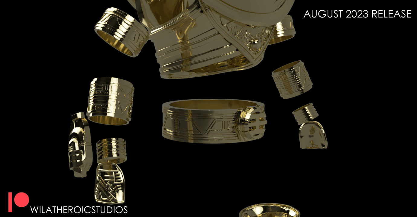 Gold Ranger Armor STL Pack  3d model