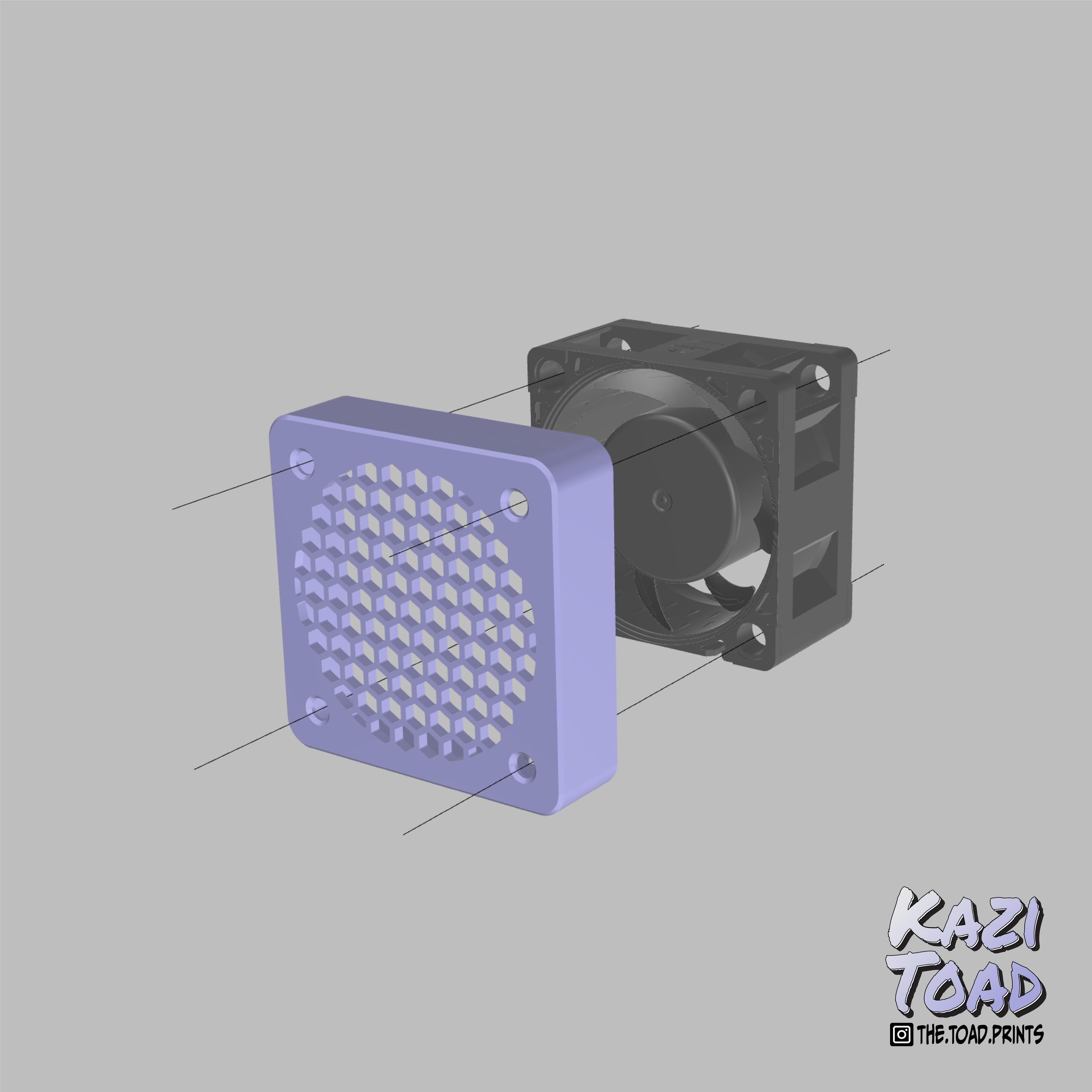 4010 fan cage 3d model