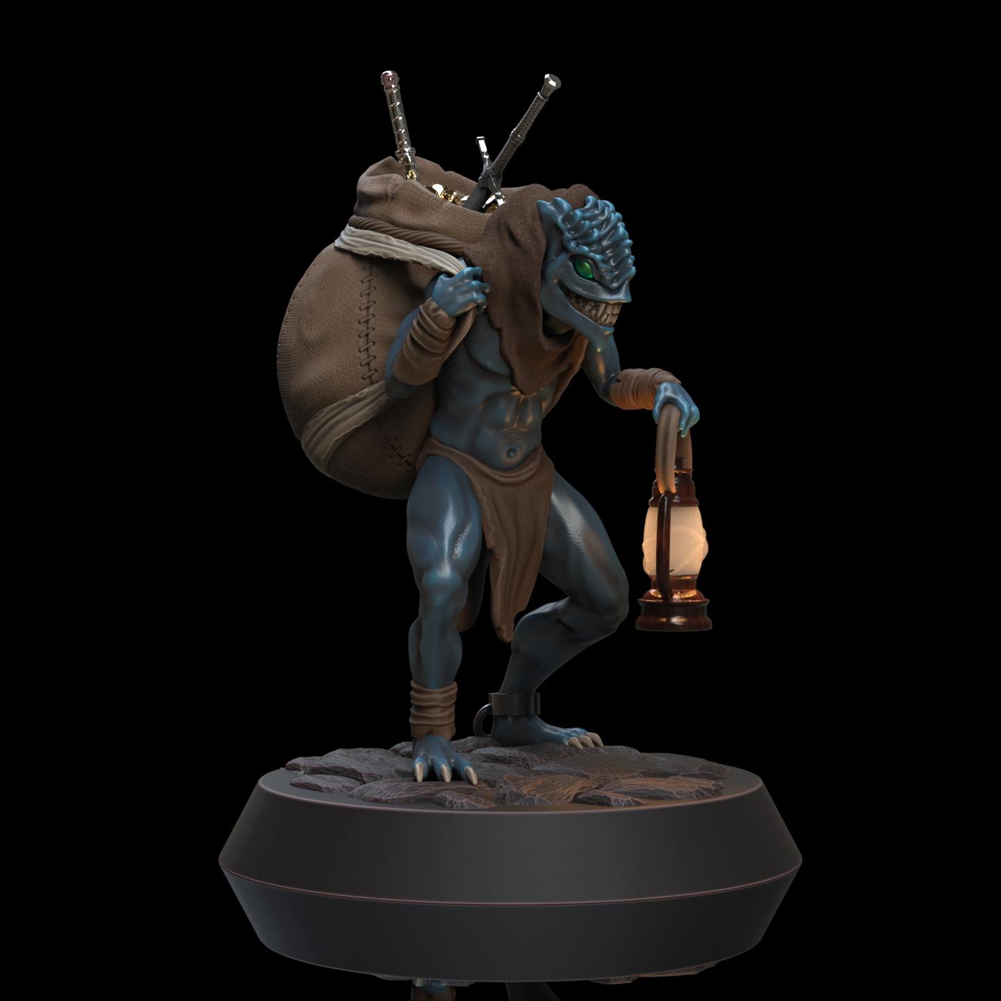 Treasure Goblin (Pre-Supported) 3d model