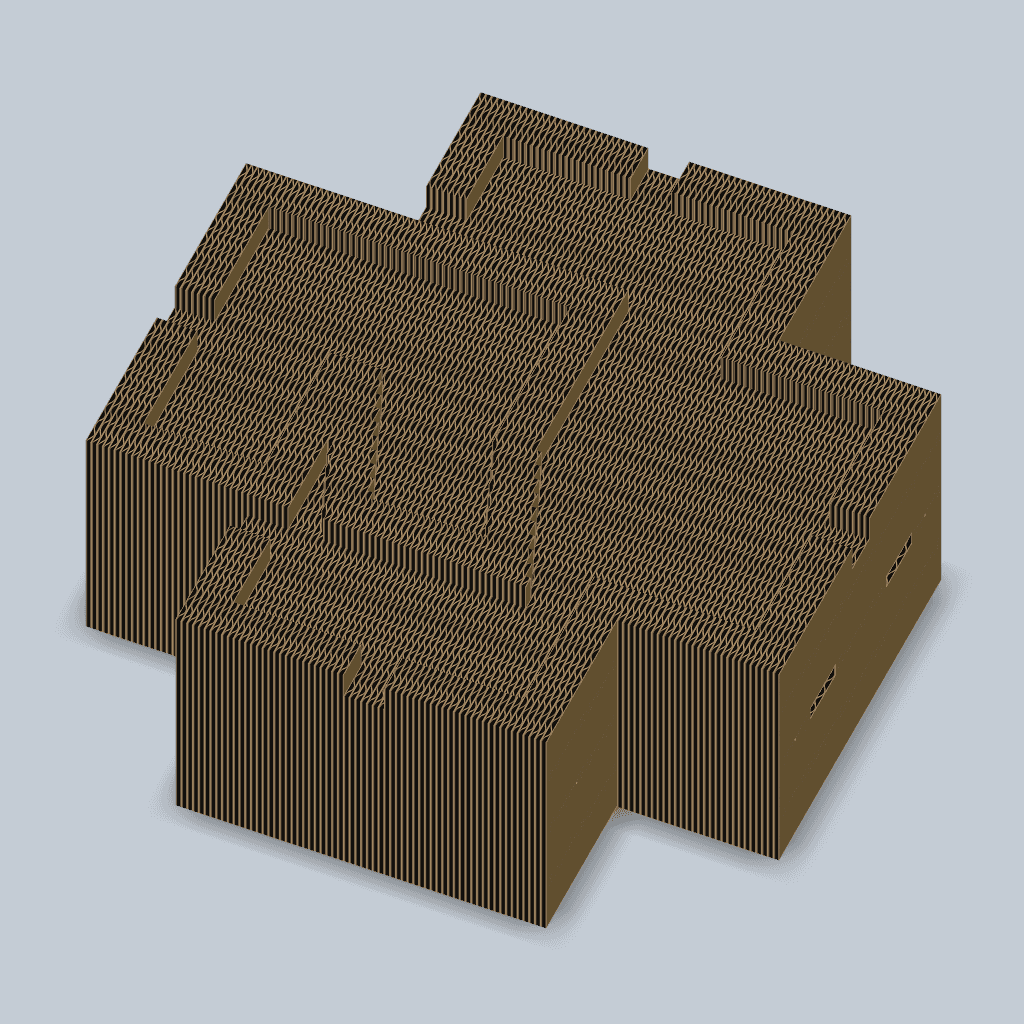 Rammstein cardboard decoration 3d model