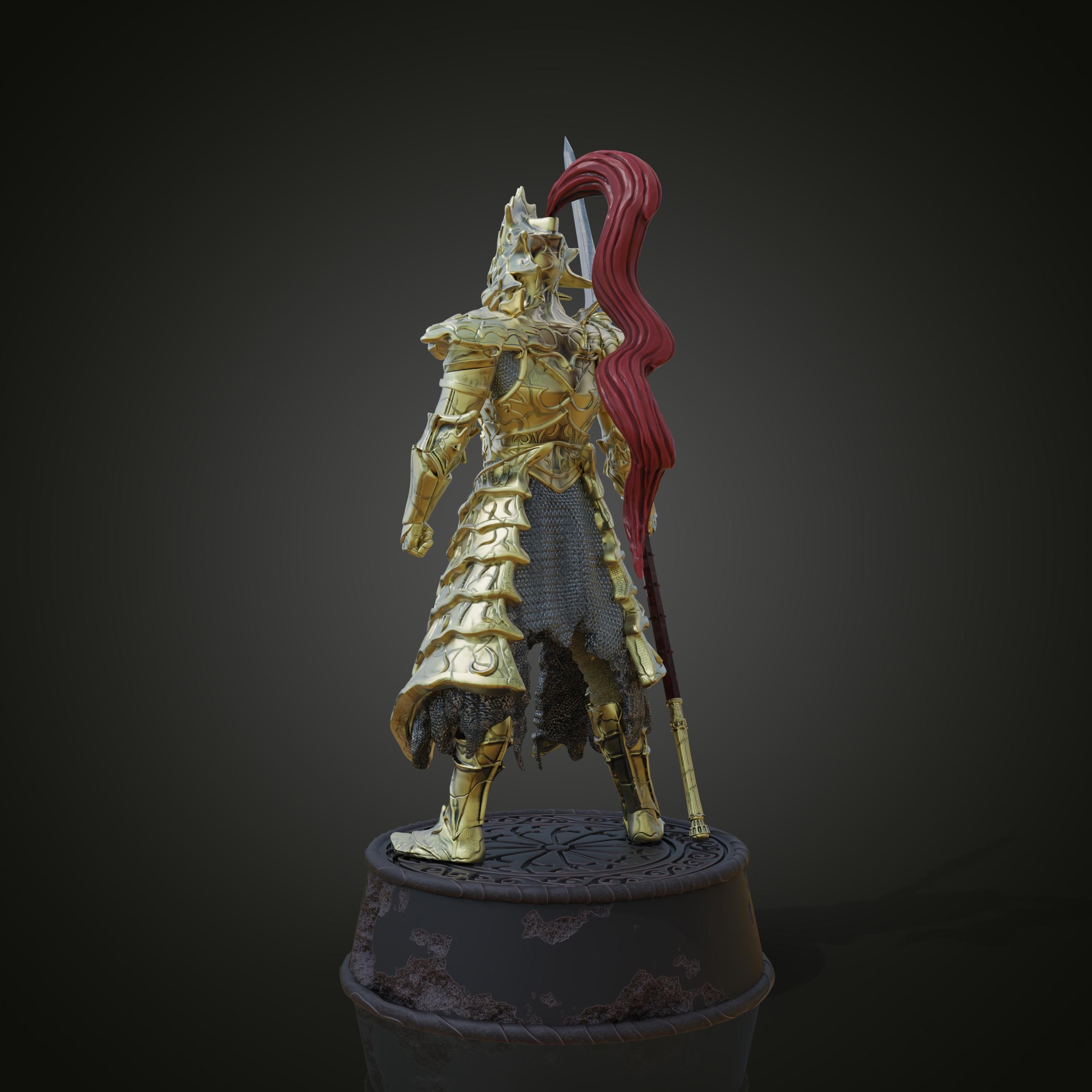 Dragon Slayer Ornstein Figure (Pre-Supported) 3d model