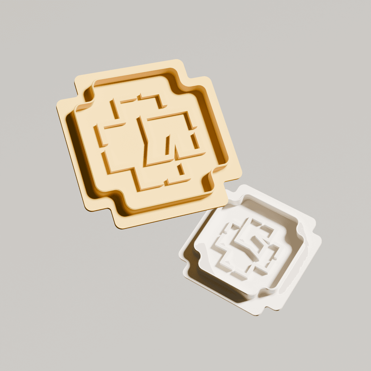 Rammstein logo cookie cutters 3d model