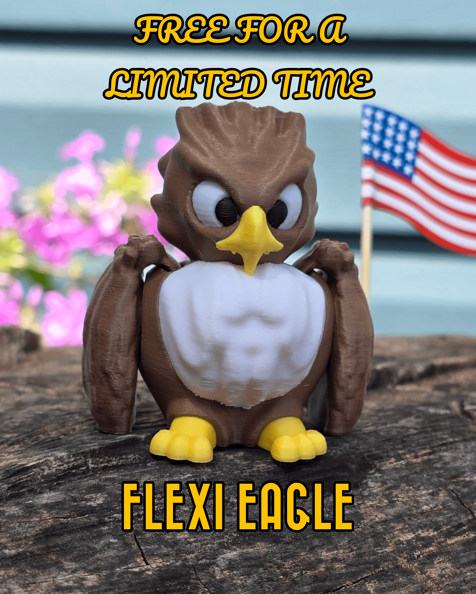 Flexi Eagle 3d model