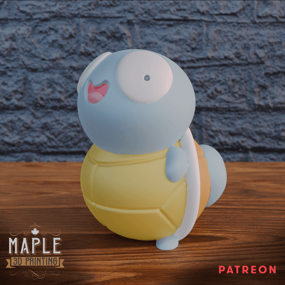 Derpy Squirtle - Pokemon 3d model