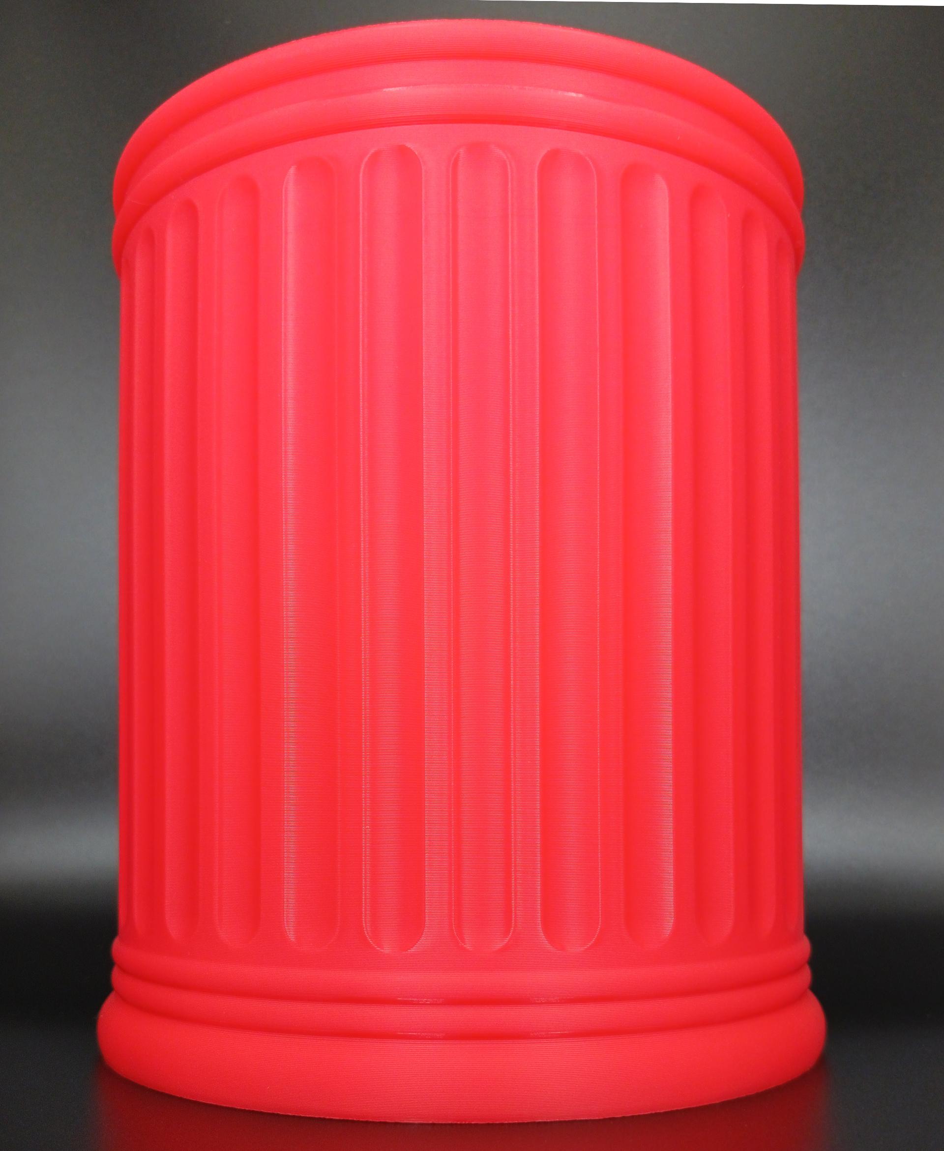 Fluted Column Mini Trash Can 3d model