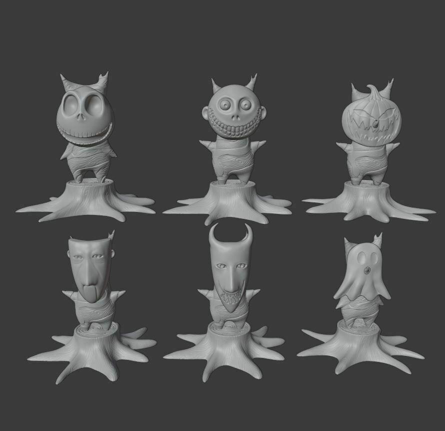 HALLOWEEN KOROK PACK FROM ZELDA AND THE NIGHTMARE BEFORE CHRISTMAS 3d model