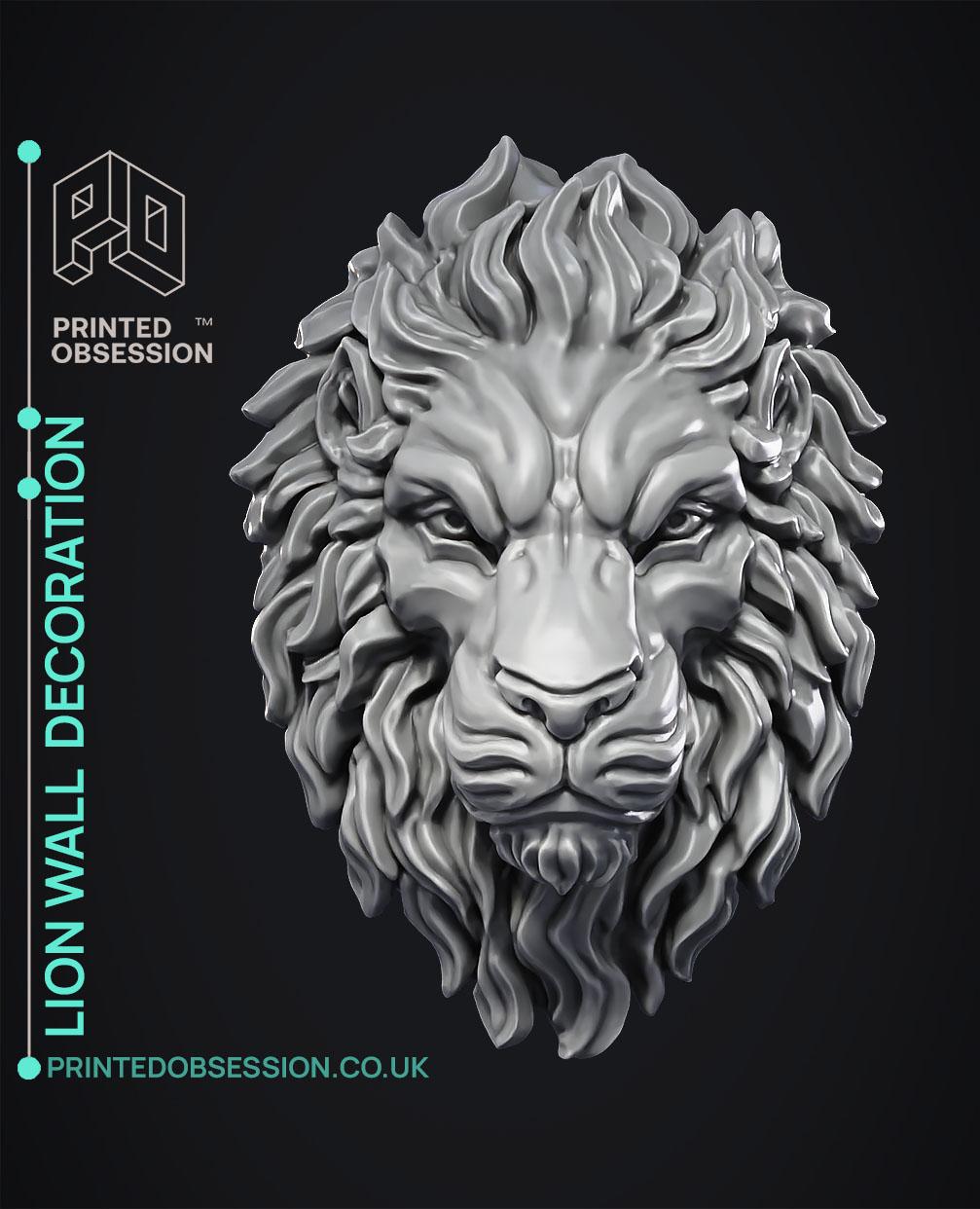 Lion - Wall Decoration 3d model