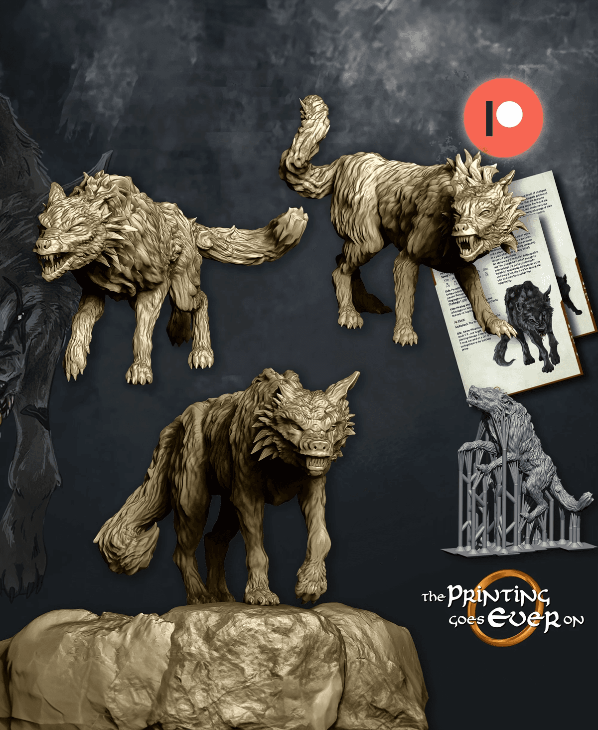 Wild Wargs Pack 3d model