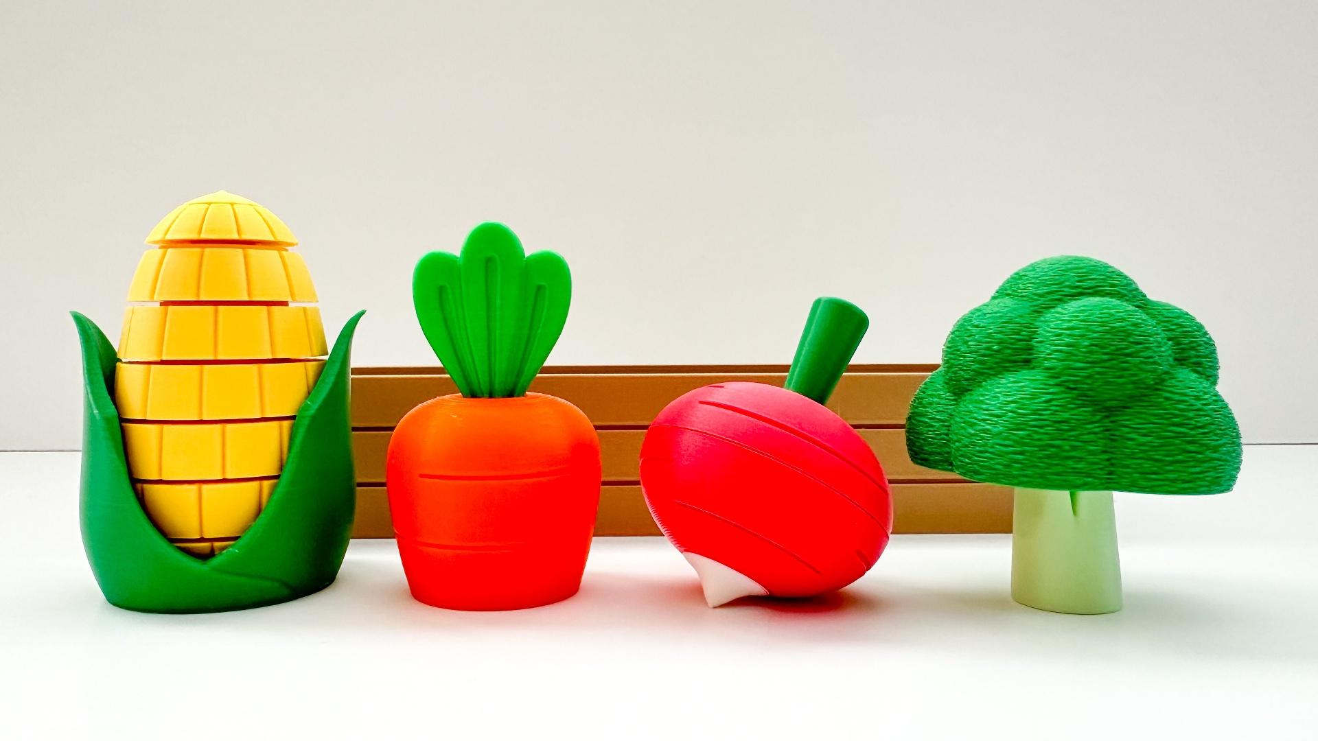 Rotating Radish Fidget + Garden 3d model