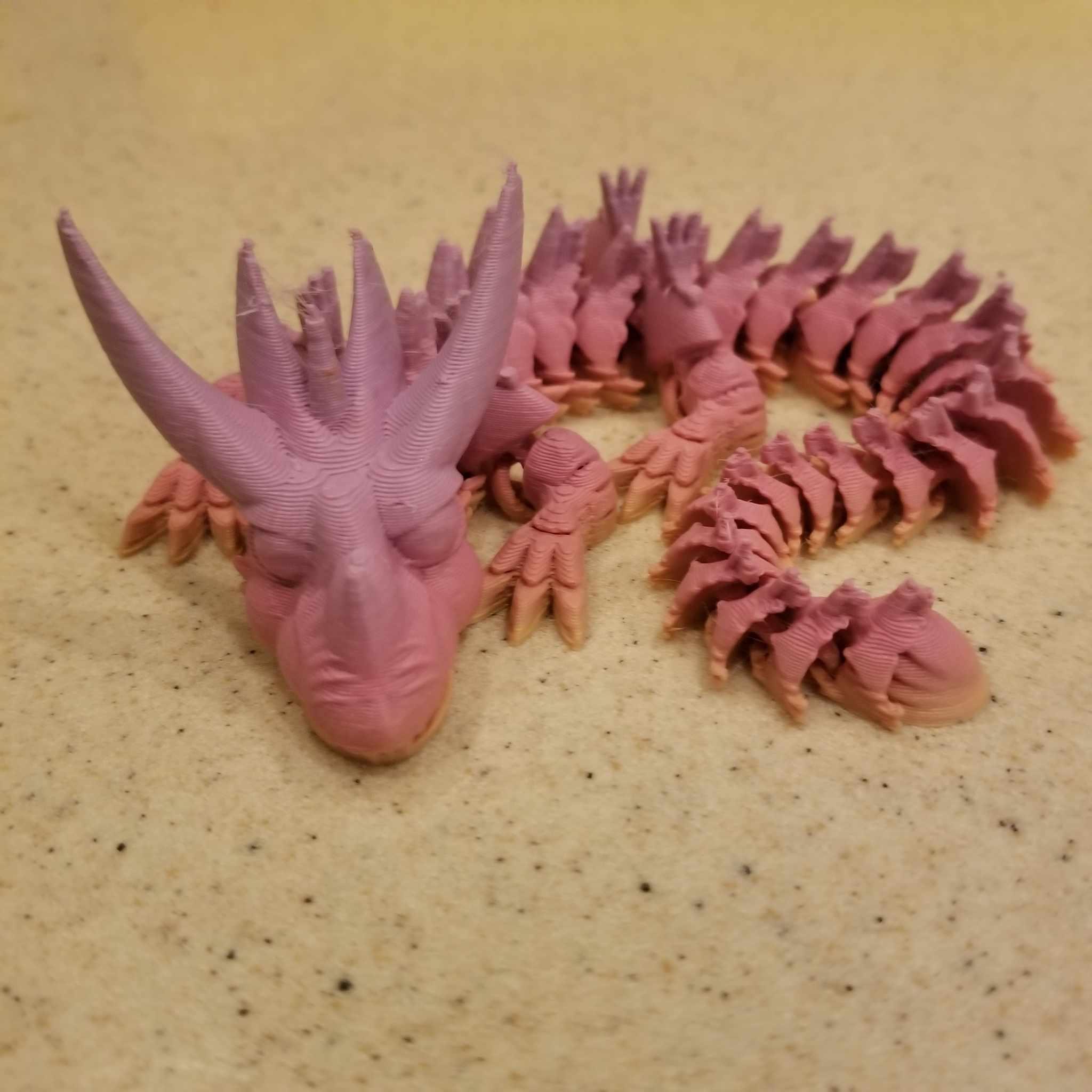 Shakaworld3D Horned Spine Dragon 180x180 V1.stl 3d model