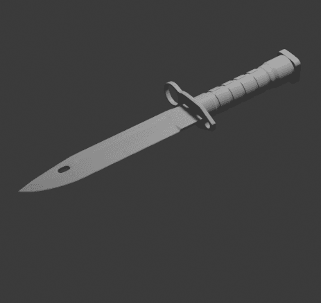 Bayonet knife CSGO 3d model