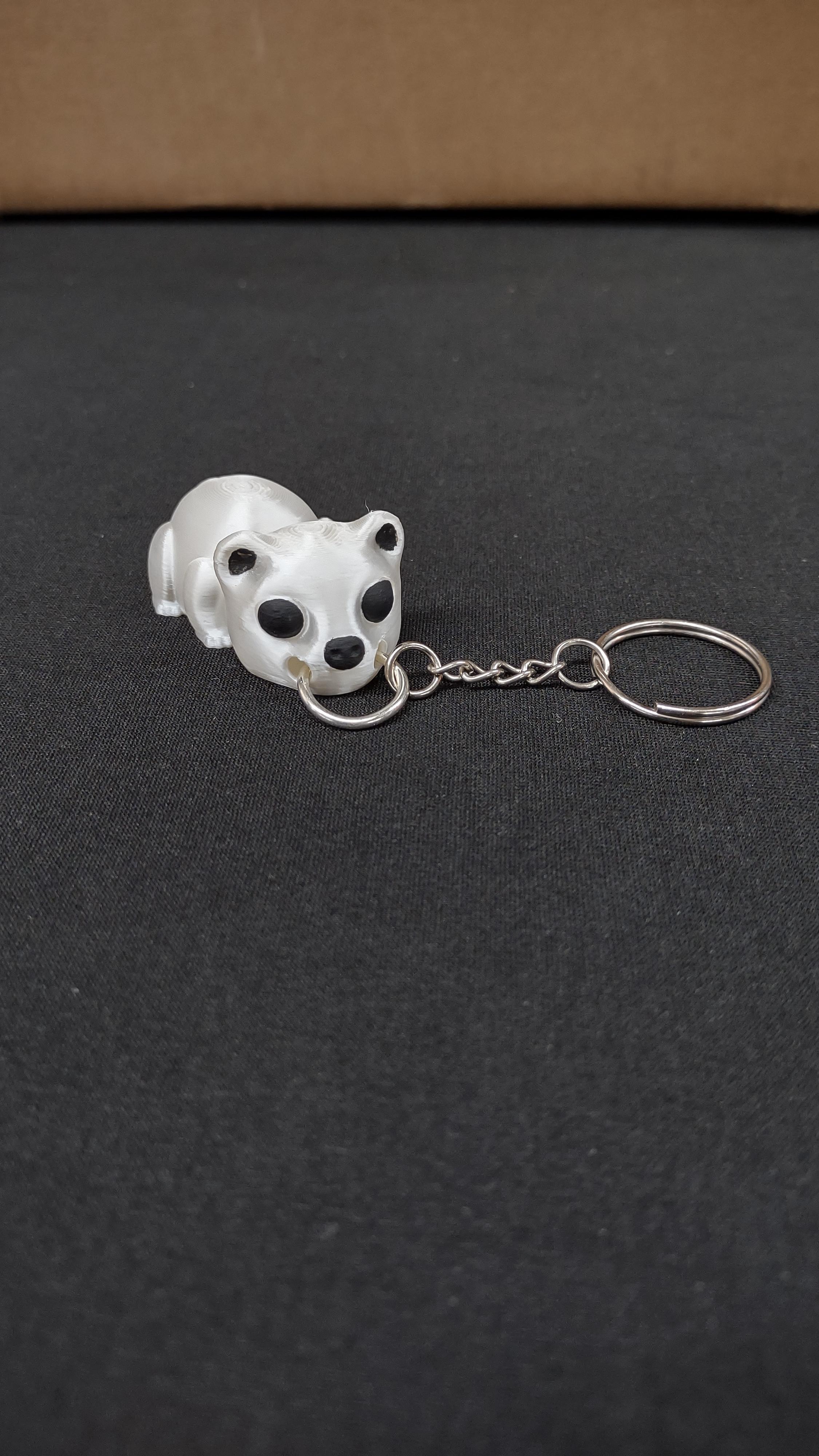 Bear Cub Keychain 3d model