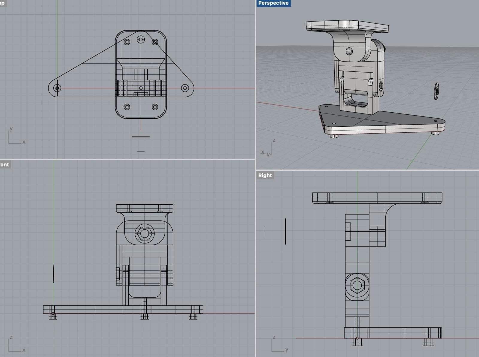 Ceiling projector/beamer mount (compatible with Viewsonic PX701HD) 3d model