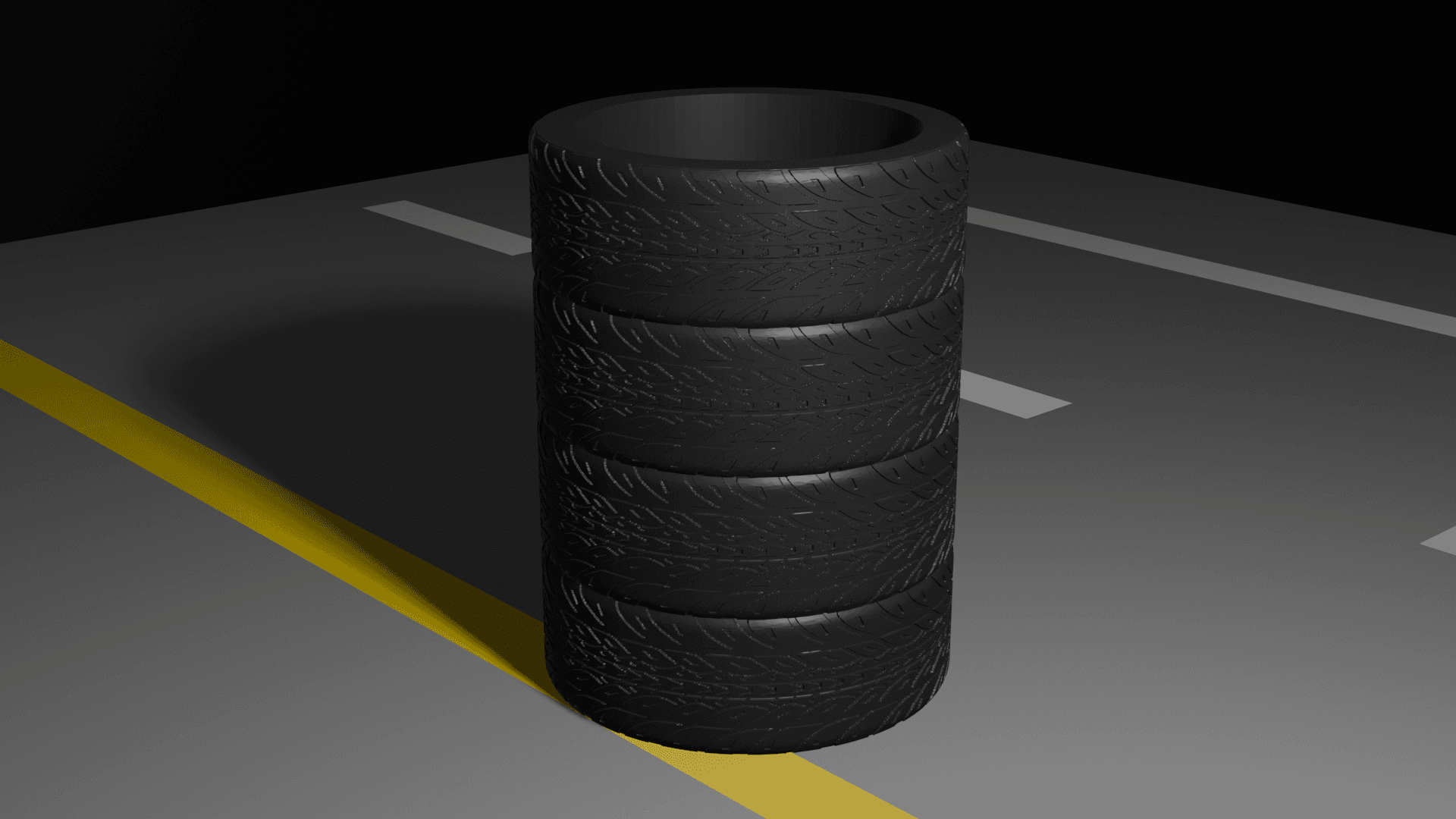 Tire Stack Beer Can Holder 3d model