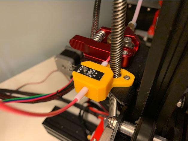 Ender 3 Optical Filament Runout Sensor Mount 3d model