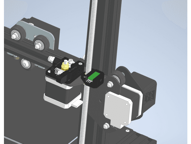 Ender 3 Optical Filament Runout Sensor Mount 3d model