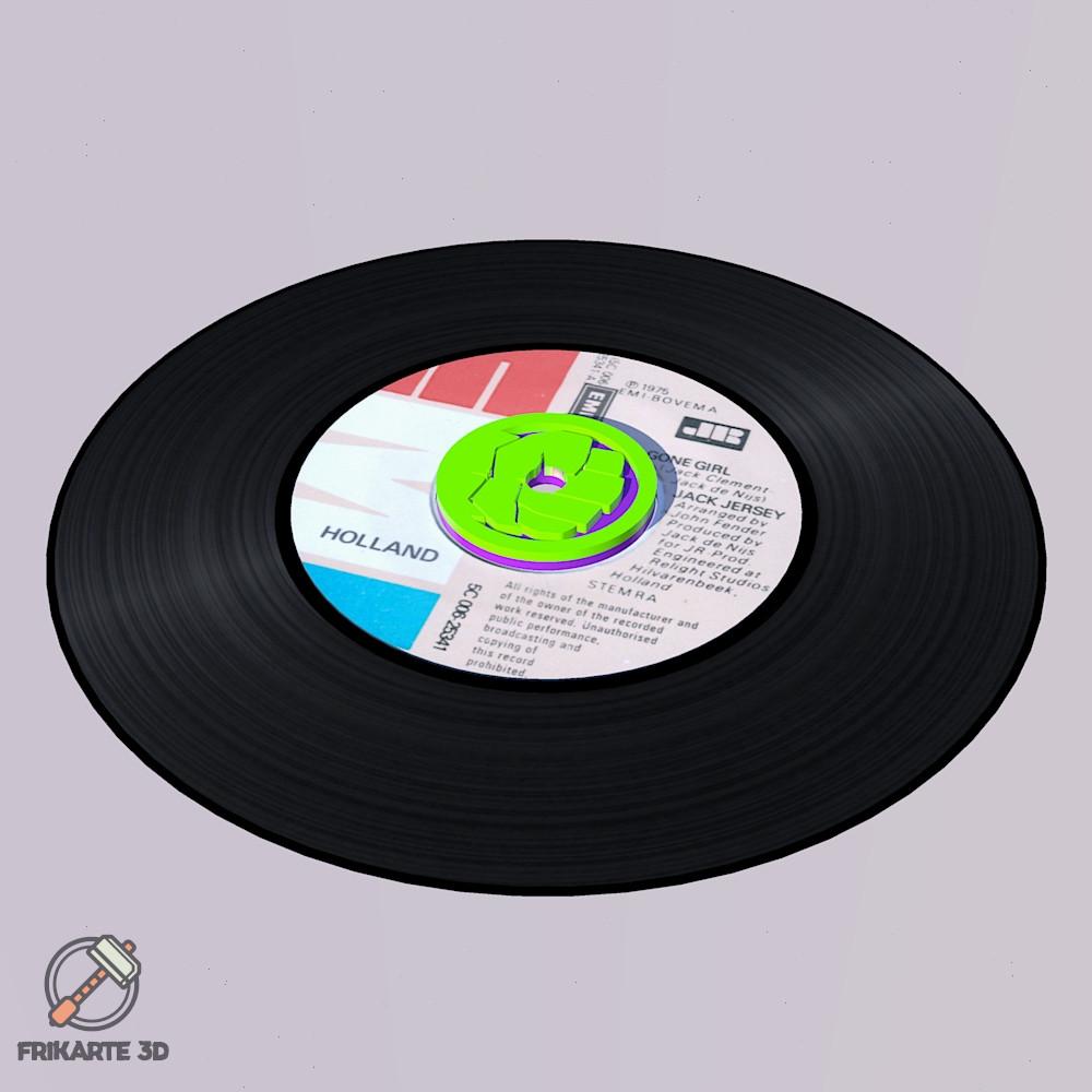 Hulk 45 Record Adapter 3d model